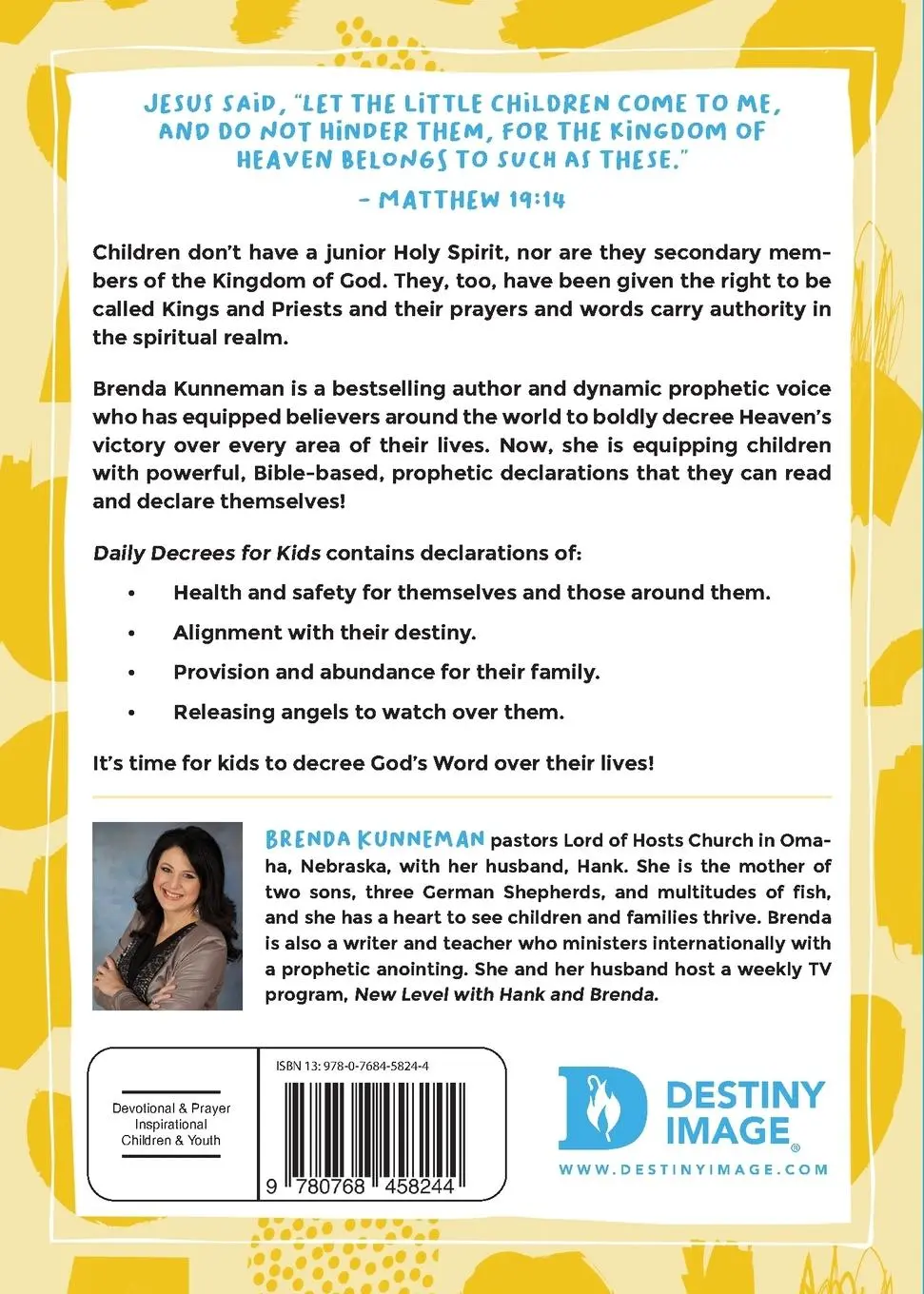Rückseite: 9780768458244 | Daily Decrees for Kids | Brenda Kunneman | Taschenbuch | Englisch
