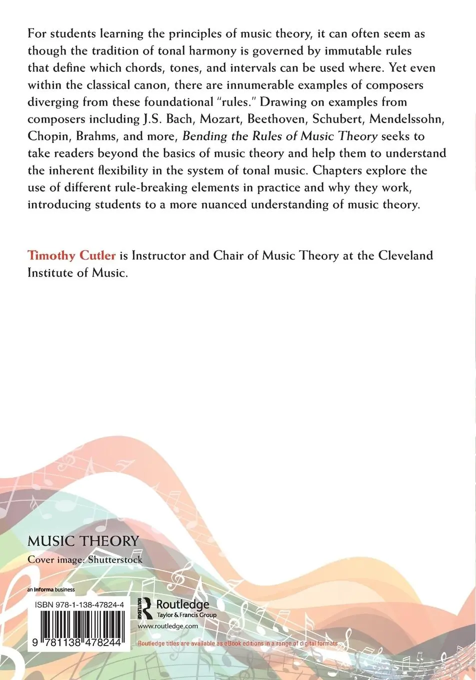 Rückseite: 9781138478244 | Bending the Rules of Music Theory | Lessons from Great Composers