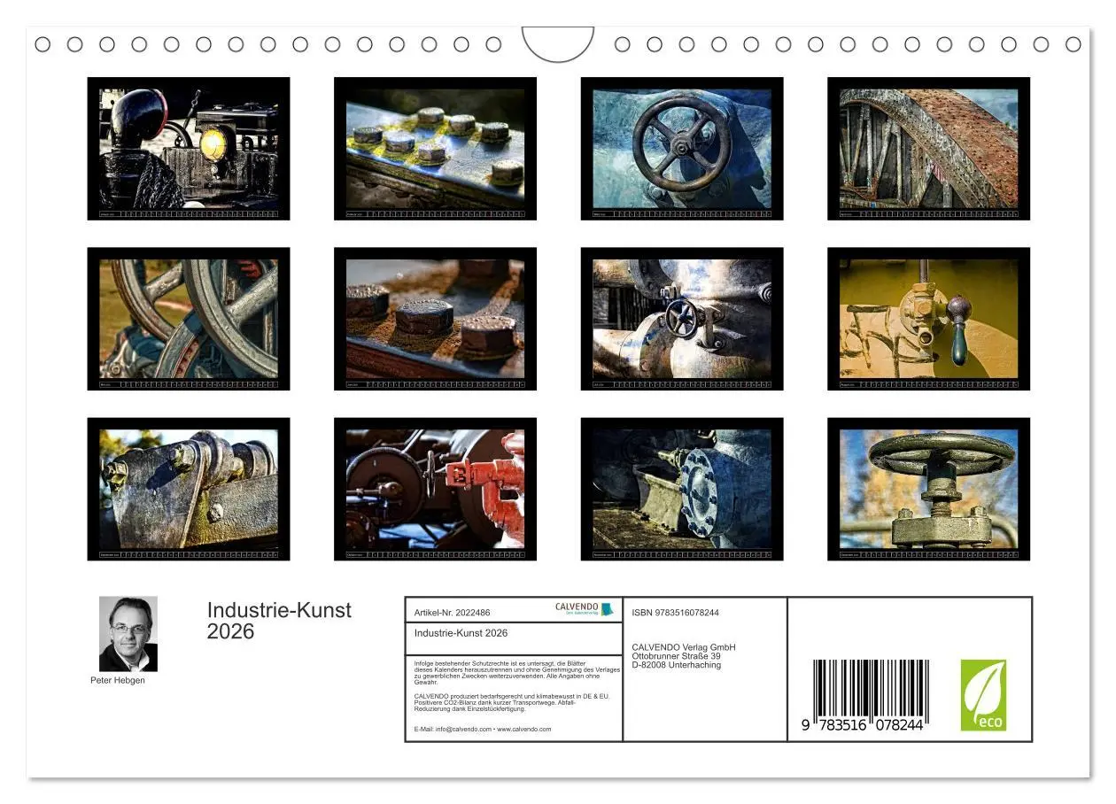 Bild: 9783516078244 | Industrie-Kunst 2026 (Wandkalender 2026 DIN A4 quer), CALVENDO...