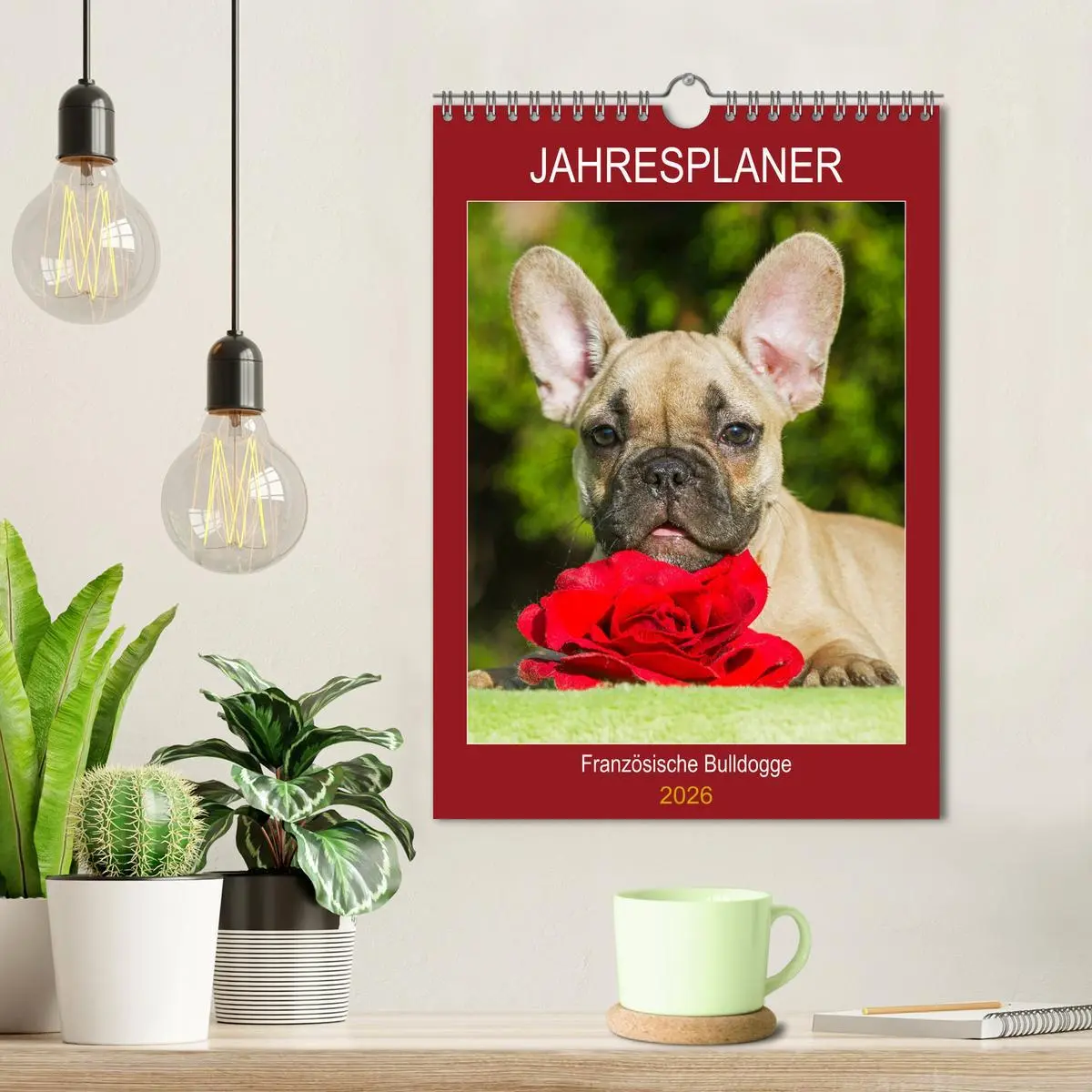 Bild: 9783516388244 | Jahresplaner Französische Bulldogge (Wandkalender 2026 DIN A4...