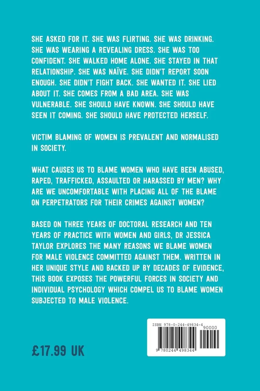 Rückseite: 9780244498344 | Why Women Are Blamed For Everything | Jessica Taylor | Taschenbuch