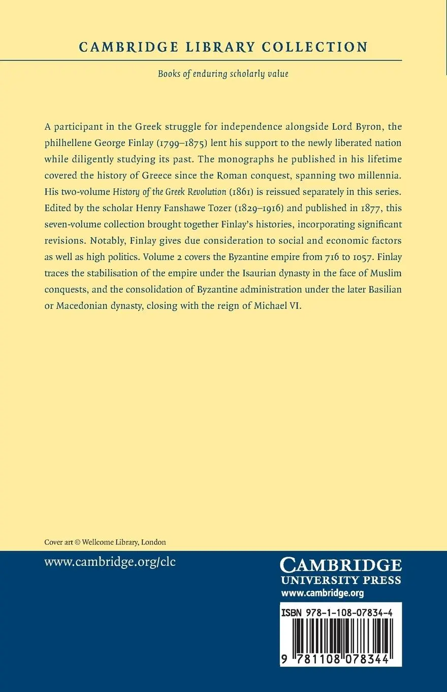 Rückseite: 9781108078344 | A History of Greece | George Finlay | Taschenbuch | Englisch | 2014