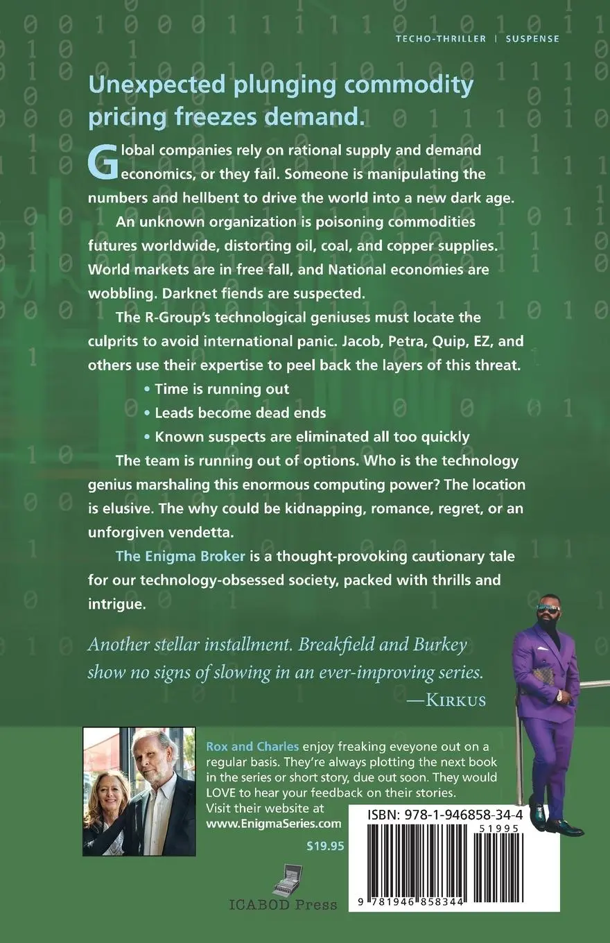 Rückseite: 9781946858344 | The Enigma Broker | The Enigma Series-Book 8 | Breakfield (u. a.)