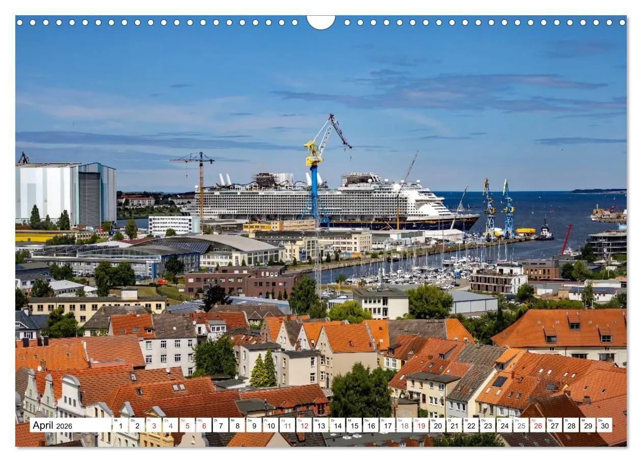 Bild: 9783516068344 | Wismarer Ansichten 2026 (Wandkalender 2026 DIN A3 quer), CALVENDO...