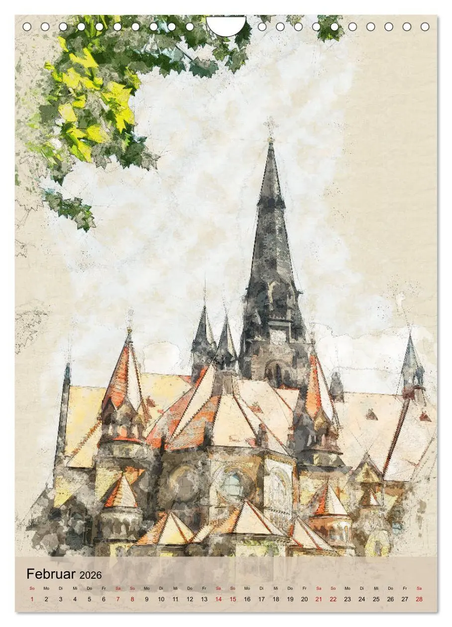 Bild: 9783516378344 | Dresden wie gemalt (Wandkalender 2026 DIN A4 hoch), CALVENDO...