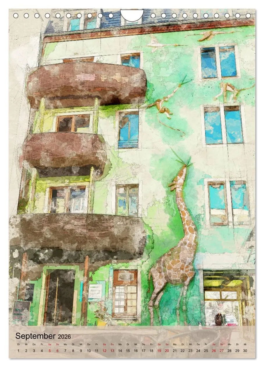 Bild: 9783516378344 | Dresden wie gemalt (Wandkalender 2026 DIN A4 hoch), CALVENDO...