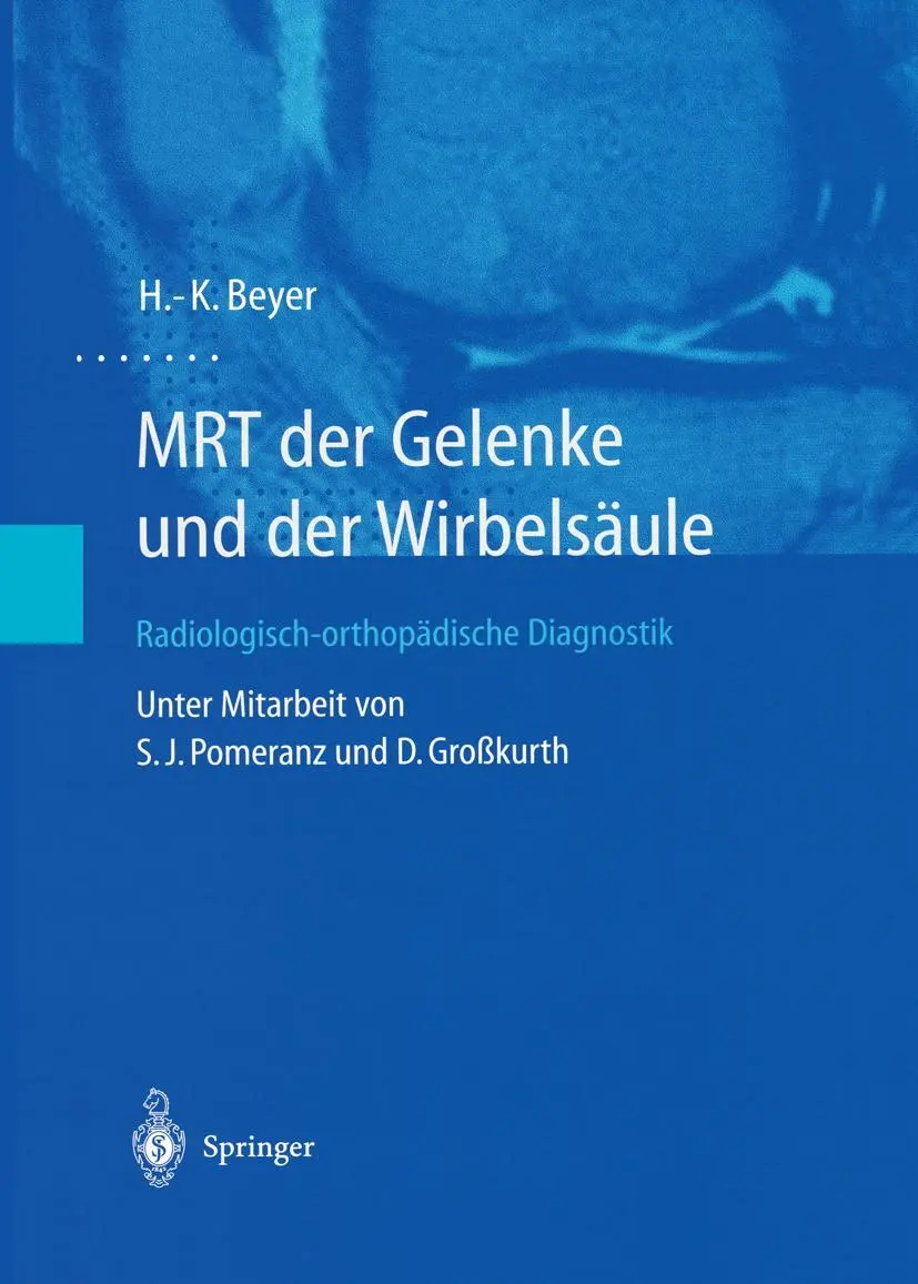 Cover: 9783642628344 | MRT der Gelenke und der Wirbelsäule | H. -K. Beyer | Taschenbuch | xiv