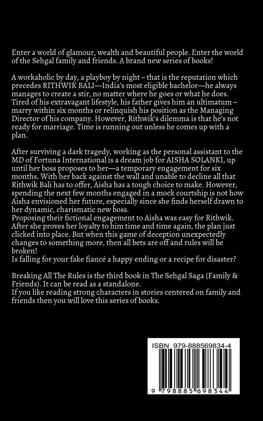 Rückseite: 9798885698344 | Breaking All the Rules | Sapna Bhog | Taschenbuch | Englisch | 2022