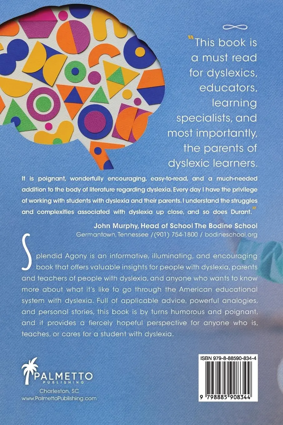 Rückseite: 9798885908344 | Splendid Agony | Celebrating Dyslexia | T. Durant Fleming | Buch