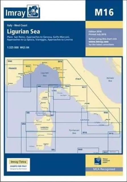 Cover: 9781846238444 | Imray Chart M16 | Ligurian Sea | Imray | Taschenbuch | Englisch | 2016