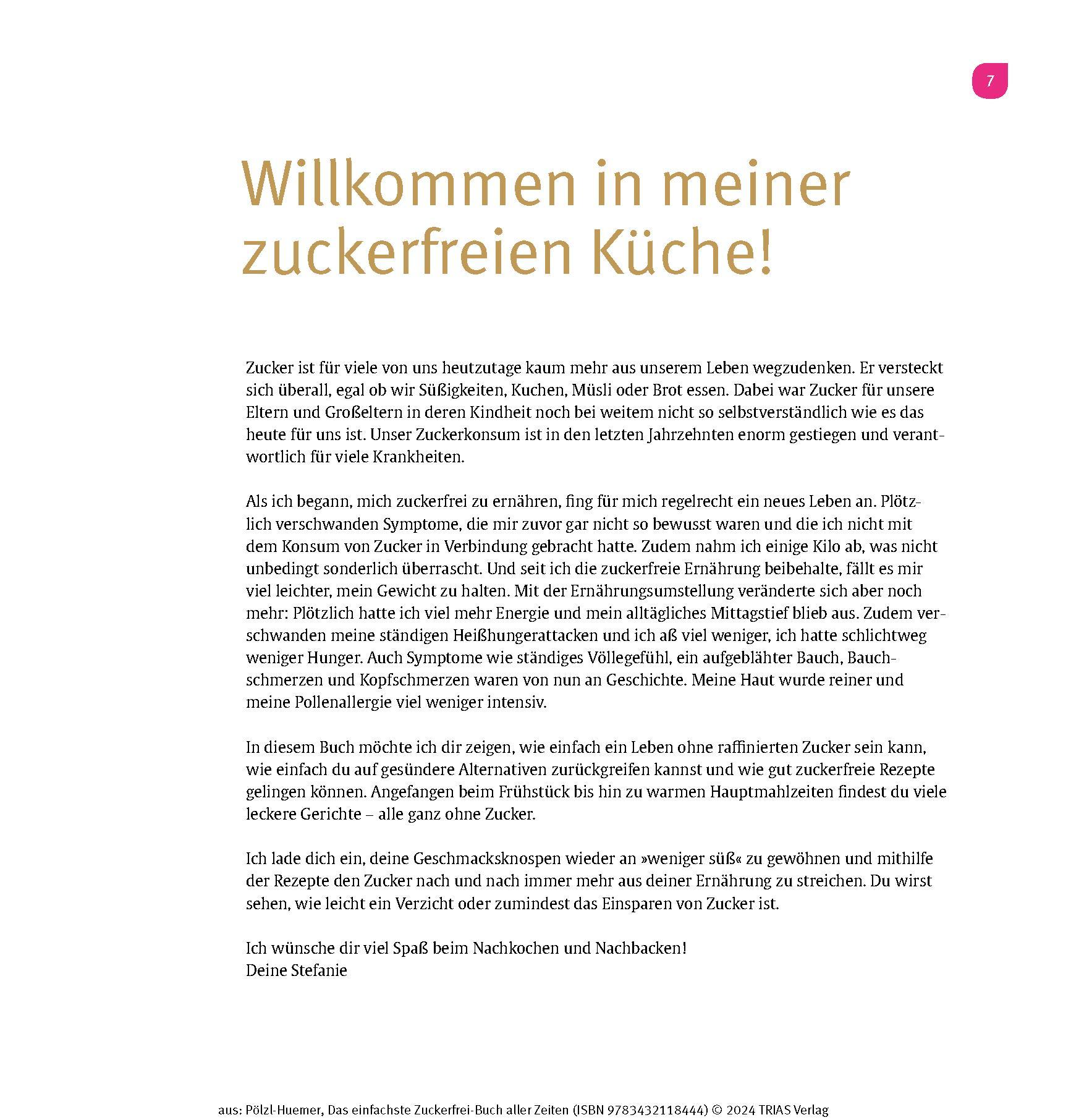 Bild: 9783432118444 | Das einfachste Zuckerfrei-Buch aller Zeiten | Stefanie Pölzl-Huemer