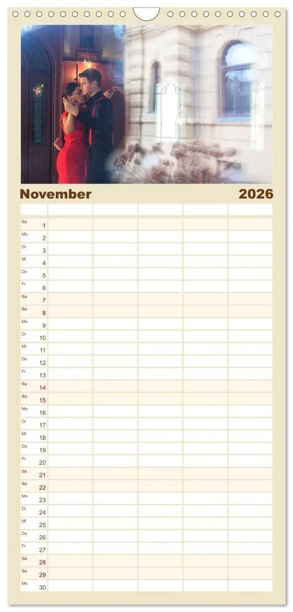 Bild: 9783516508444 | Familienplaner 2026 - Tango eine Liebeserklärung mit 5 Spalten...