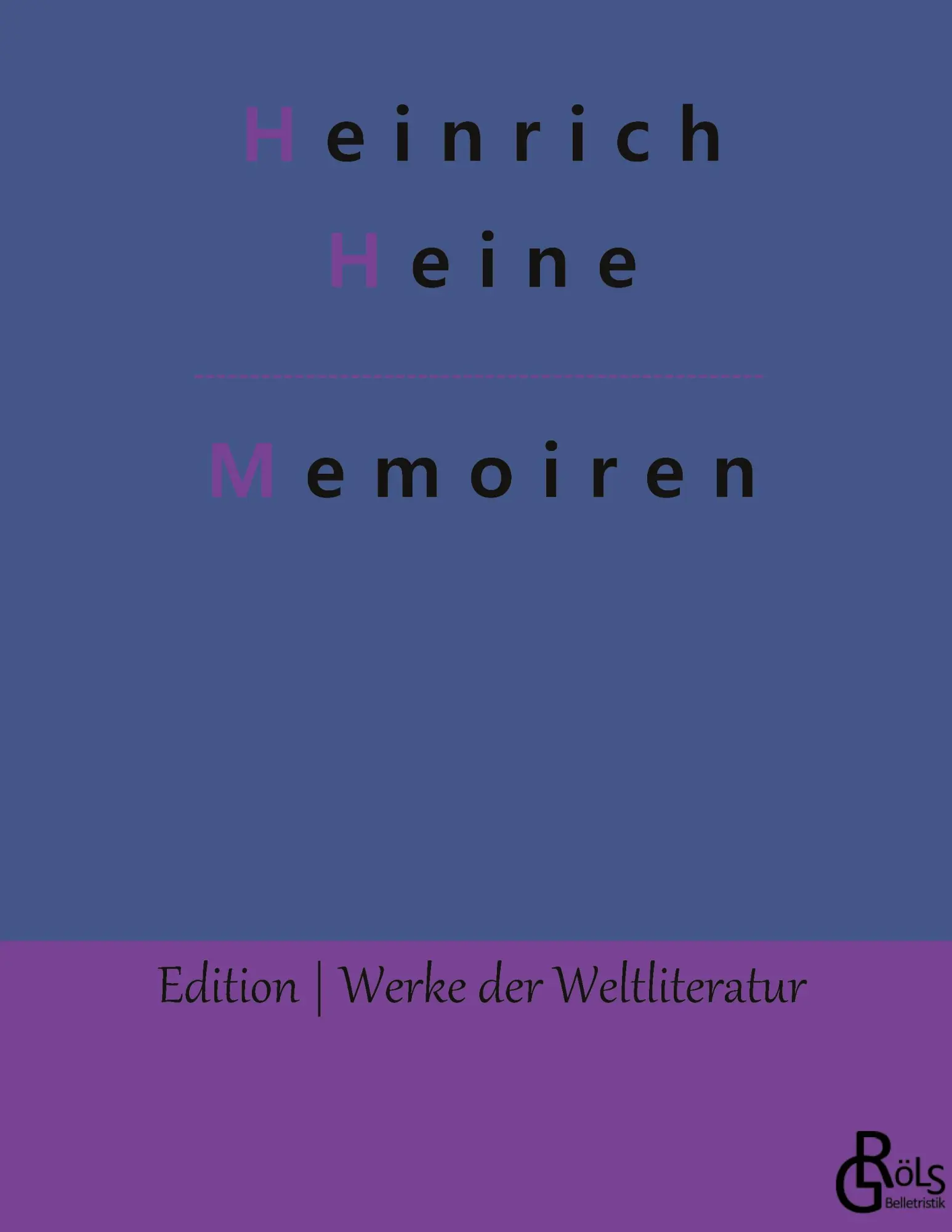 Cover: 9783966378444 | Memoiren | Heinrich Heine | Buch | 112 S. | Deutsch | 2022