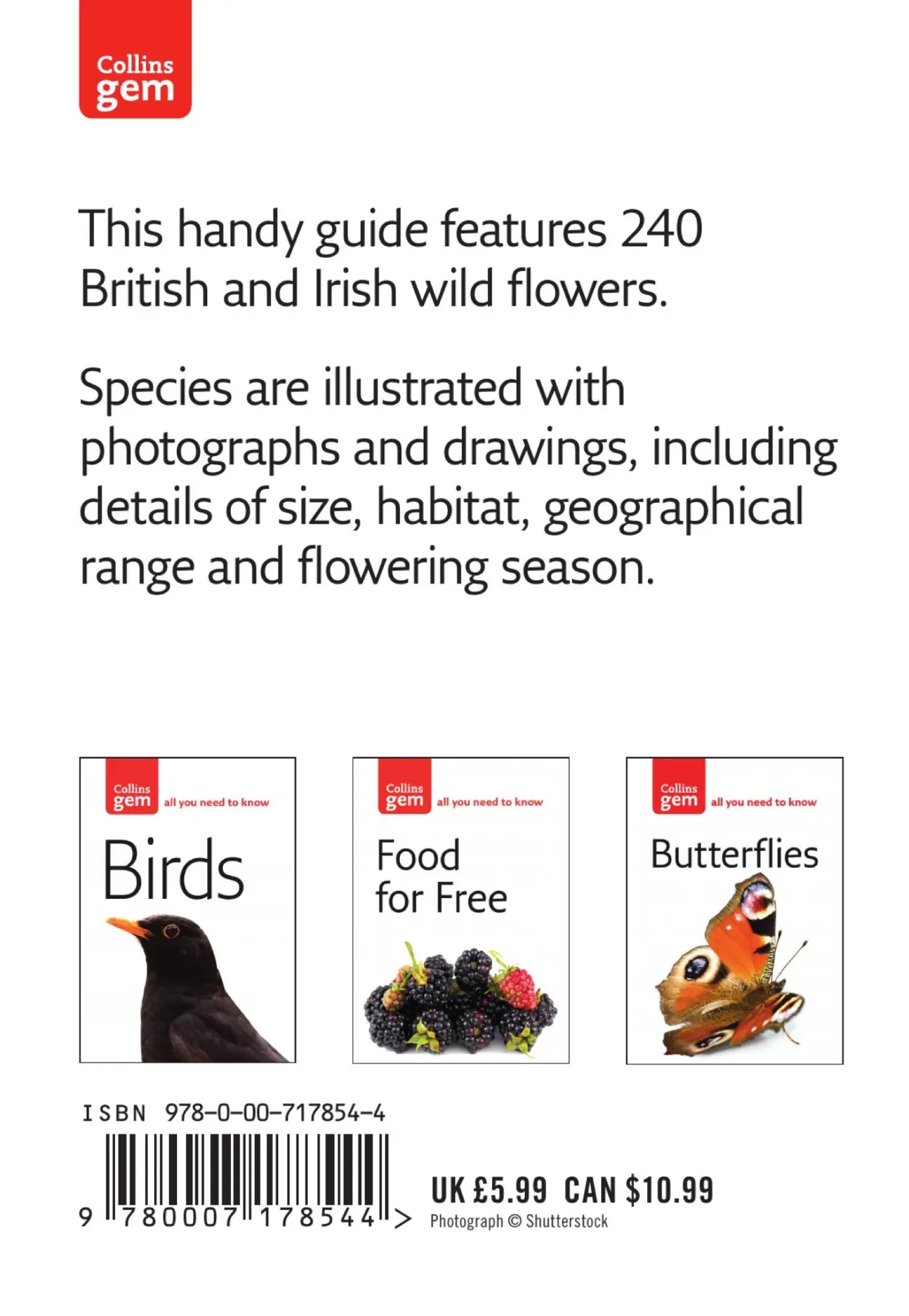 Rückseite: 9780007178544 | Wild Flowers | Patrick Harding | Taschenbuch | Kartoniert / Broschiert