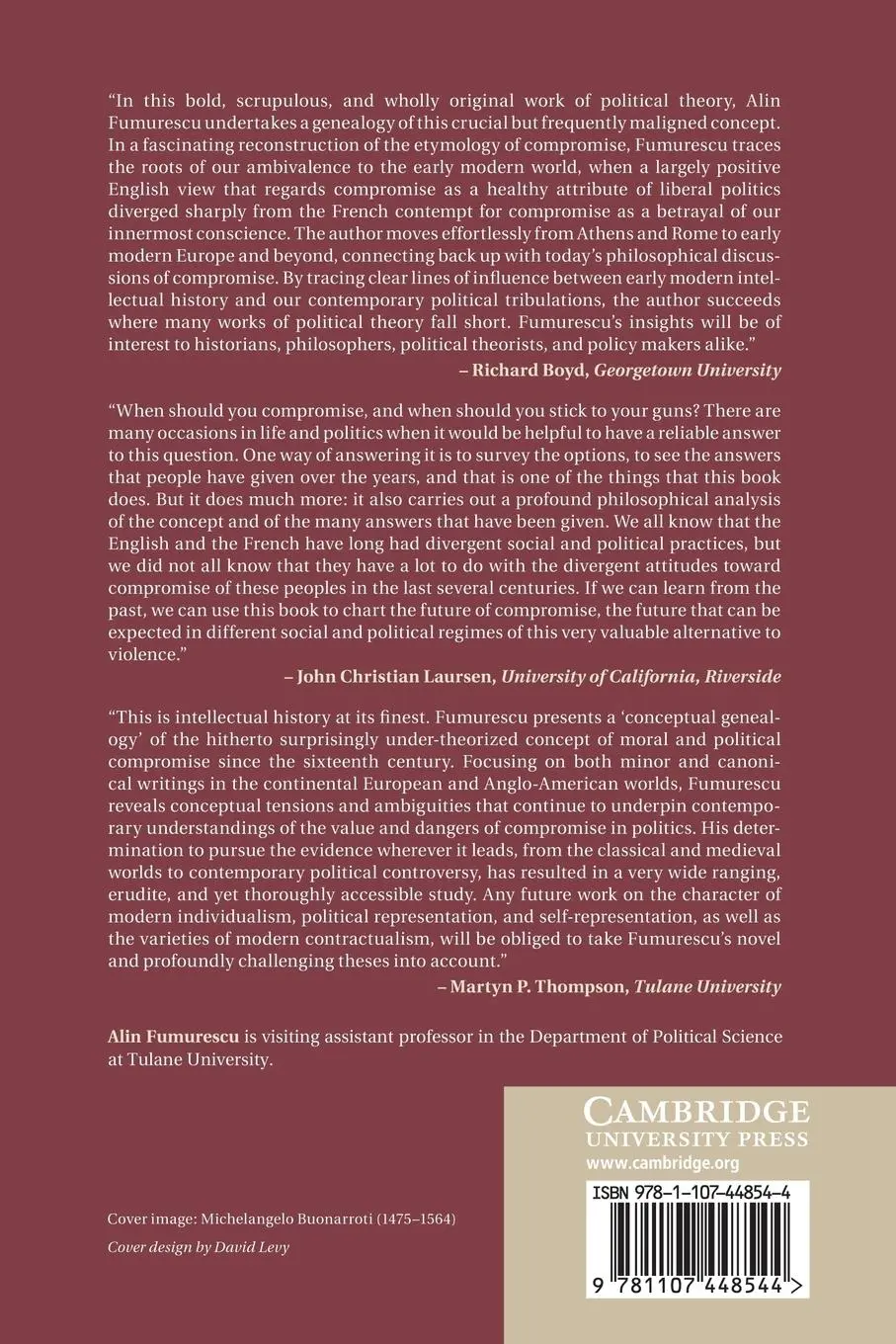Rückseite: 9781107448544 | Compromise | A Political and Philosophical History | Alin Fumurescu