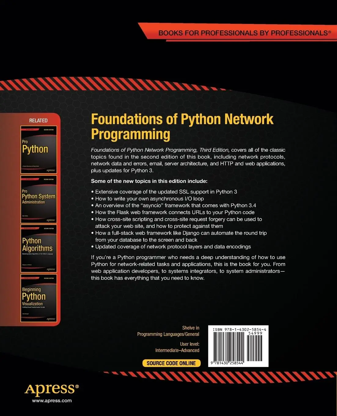 Rückseite: 9781430258544 | Foundations of Python Network Programming | John Goerzen (u. a.) | xxi