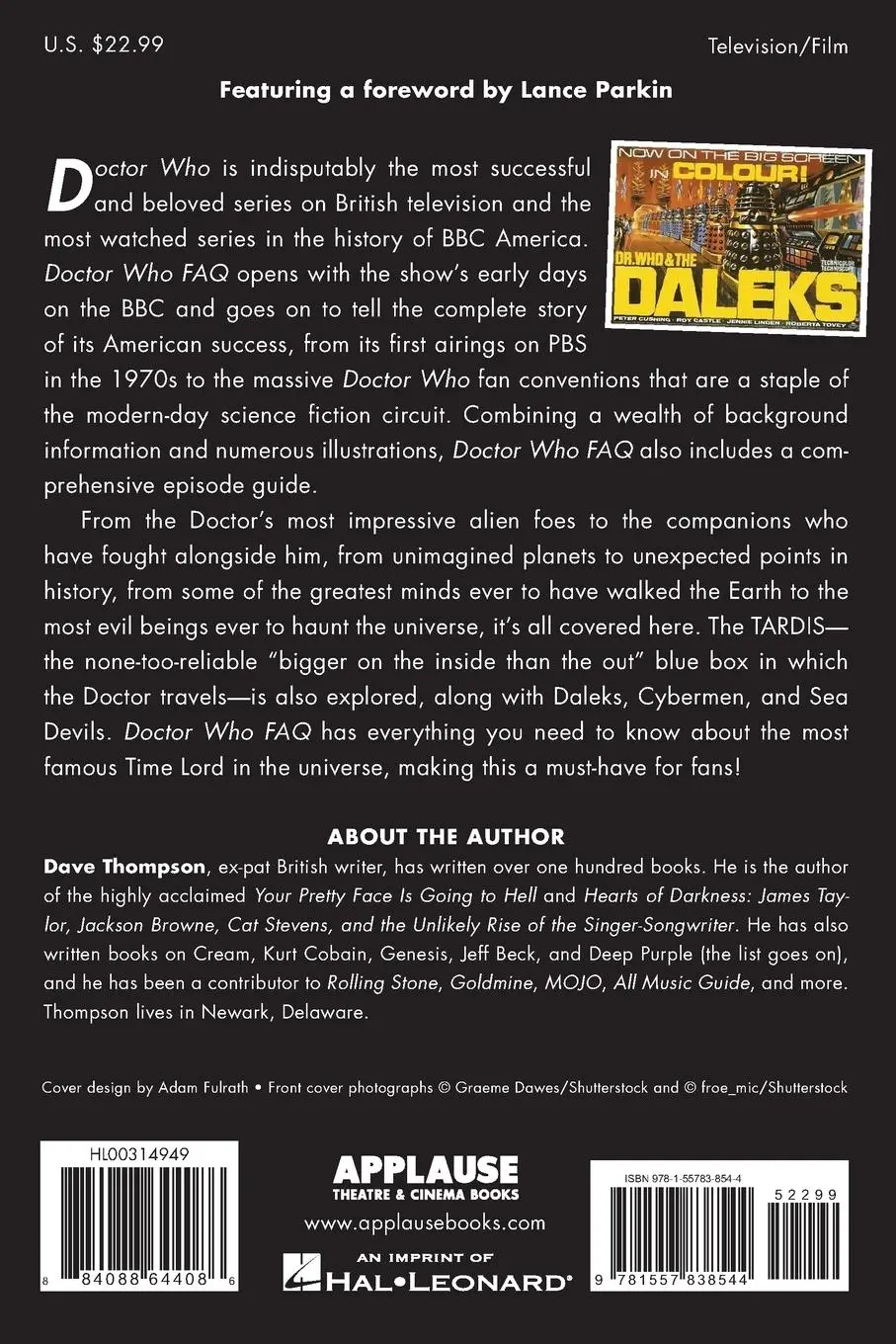 Rückseite: 9781557838544 | Doctor Who FAQ | Dave Thompson | Taschenbuch | Kartoniert / Broschiert