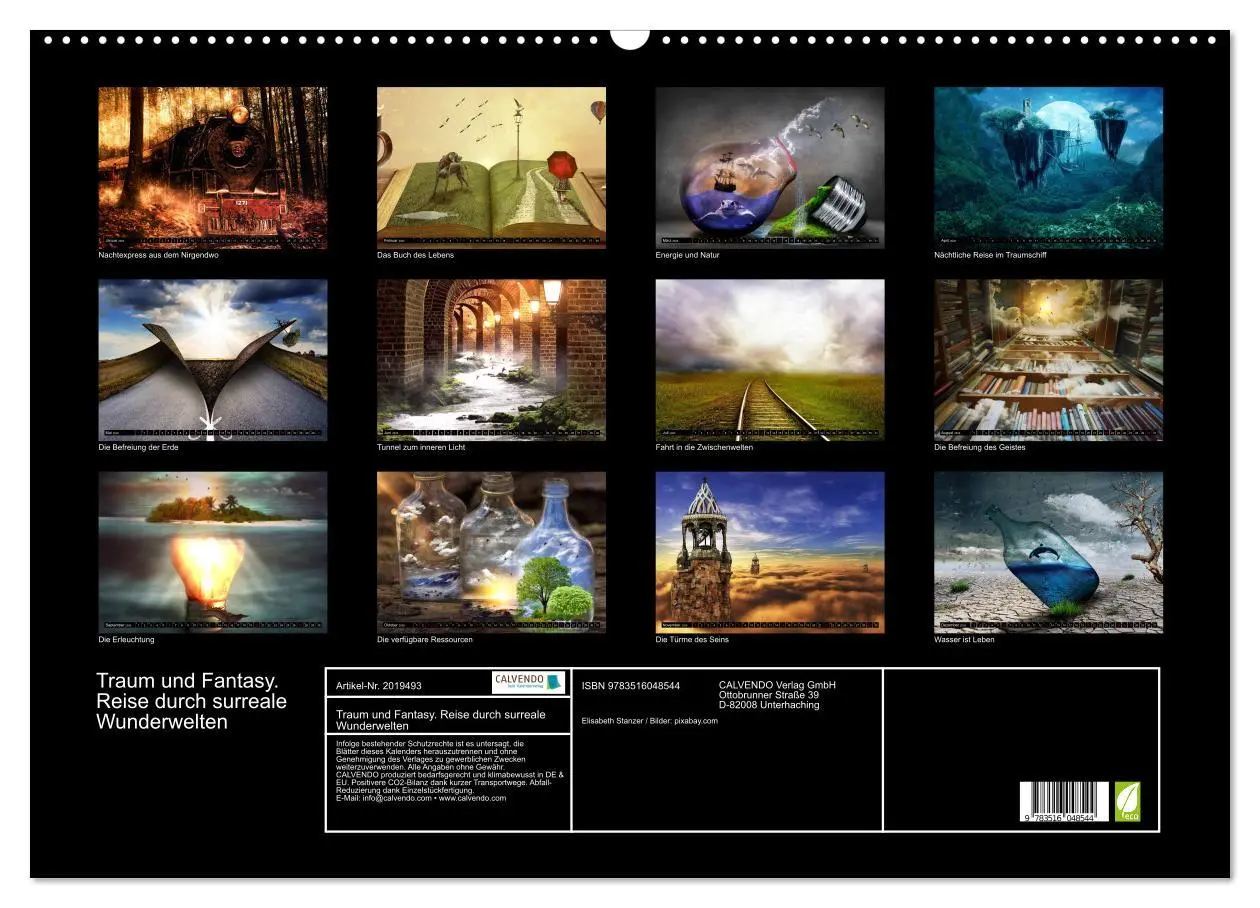 Bild: 9783516048544 | Traum und Fantasy. Reise durch surreale Wunderwelten (Wandkalender...