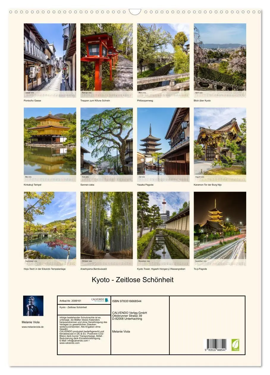 Bild: 9783516668544 | Kyoto - Zeitlose Schönheit (Wandkalender 2026 DIN A2 hoch),...