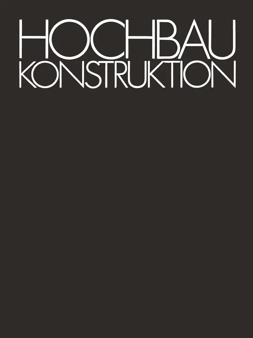 Cover: 9783528788544 | Hochbaukonstruktion | Heinrich Schmitt | Taschenbuch | Deutsch | 1993