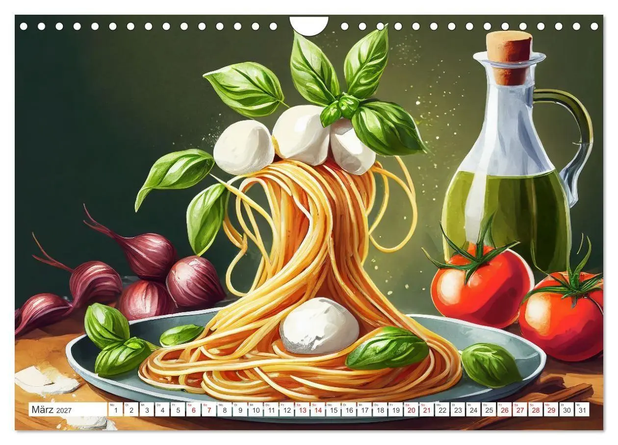 Bild: 9783569208544 | Nudel Varianten (Wandkalender 2027 DIN A4 quer), CALVENDO...