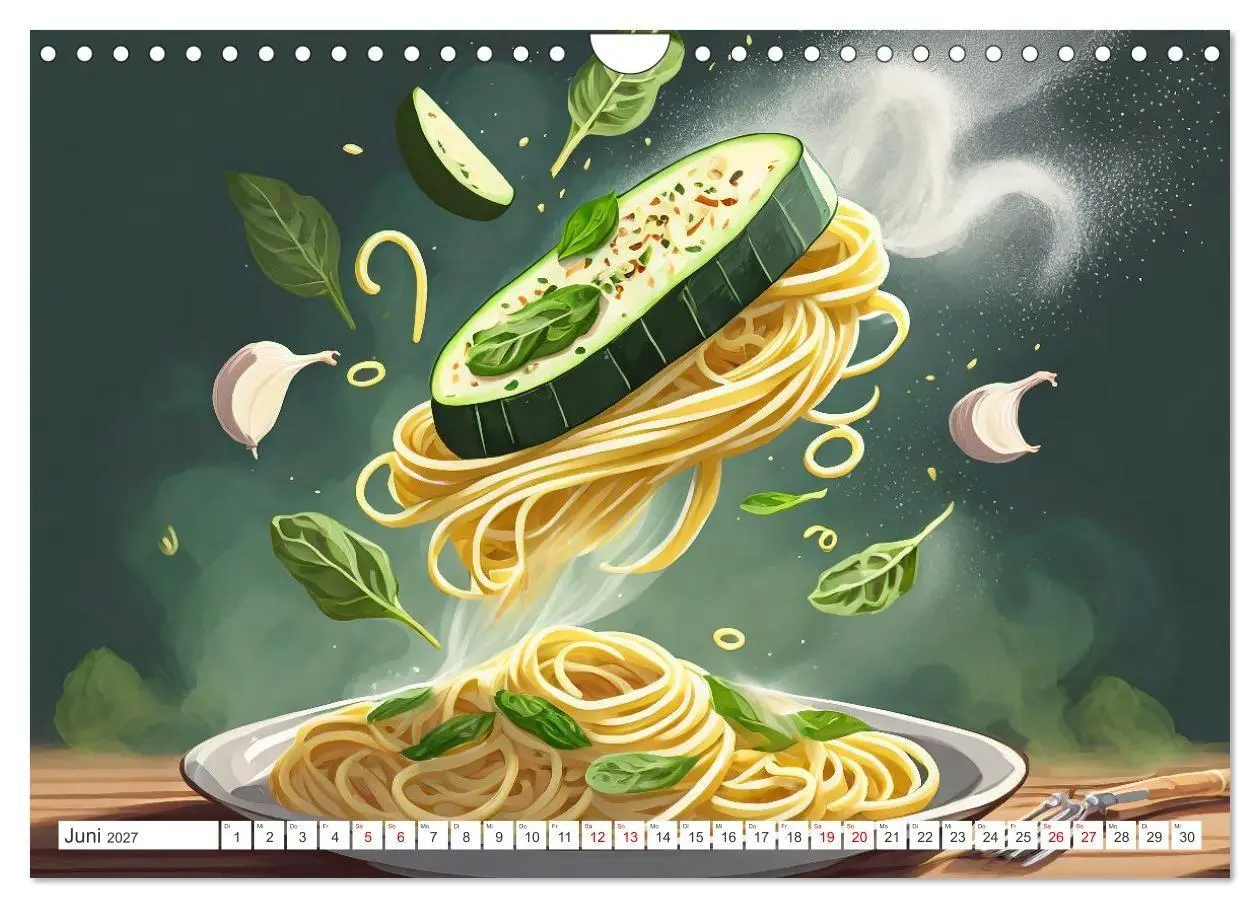 Bild: 9783569208544 | Nudel Varianten (Wandkalender 2027 DIN A4 quer), CALVENDO...
