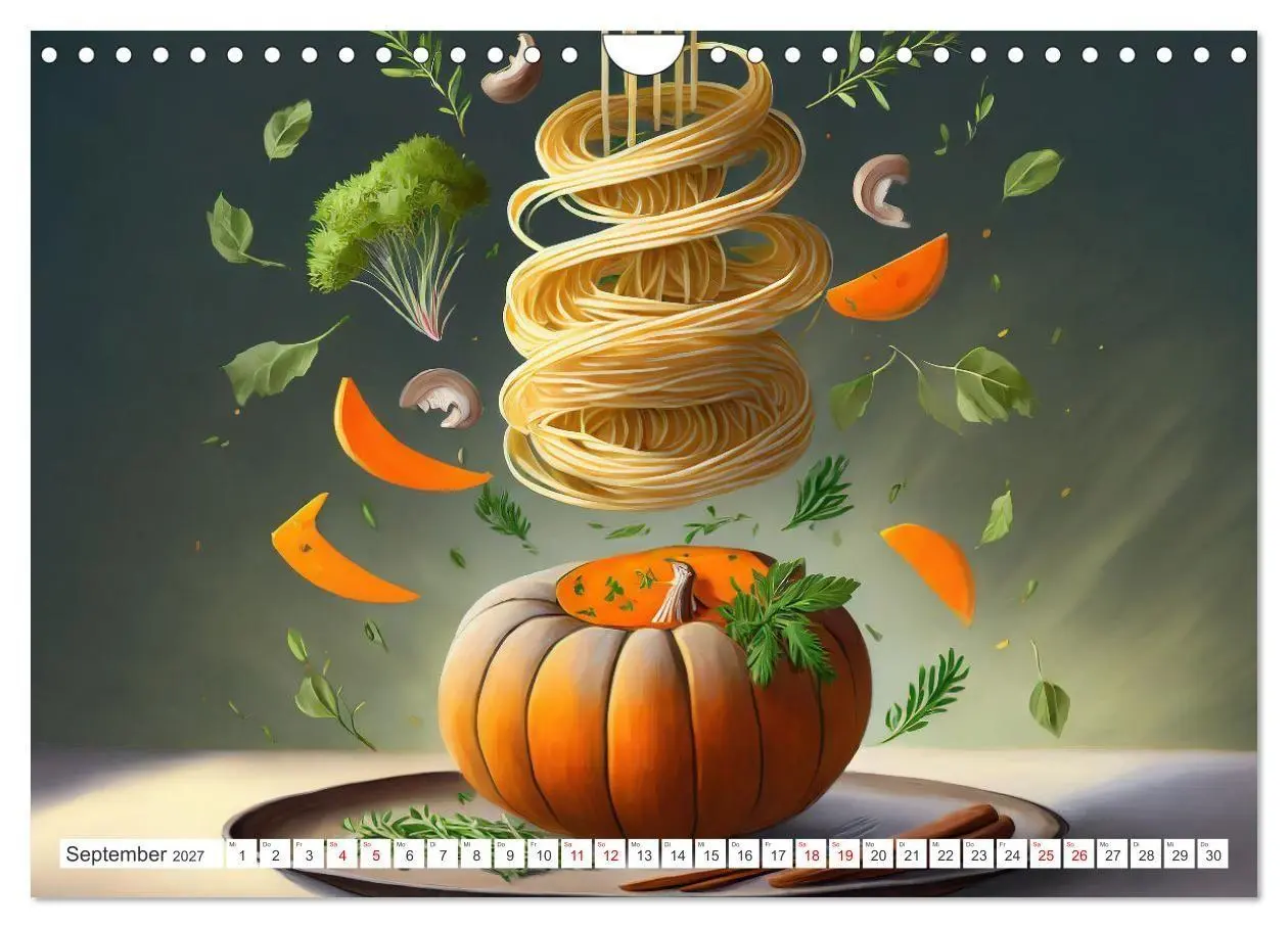Bild: 9783569208544 | Nudel Varianten (Wandkalender 2027 DIN A4 quer), CALVENDO...