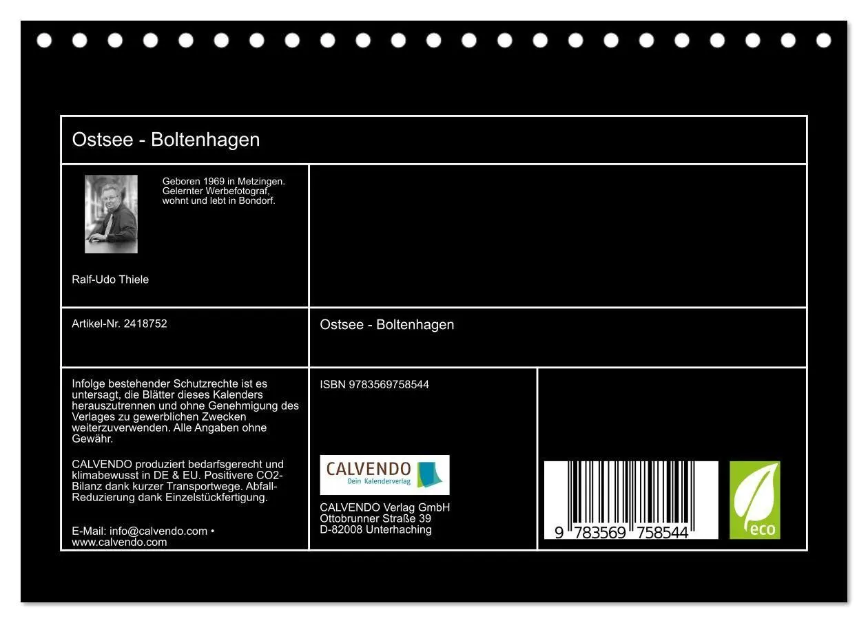 Bild: 9783569758544 | Ostsee - Boltenhagen (Tischkalender 2027 DIN A5 quer), CALVENDO...