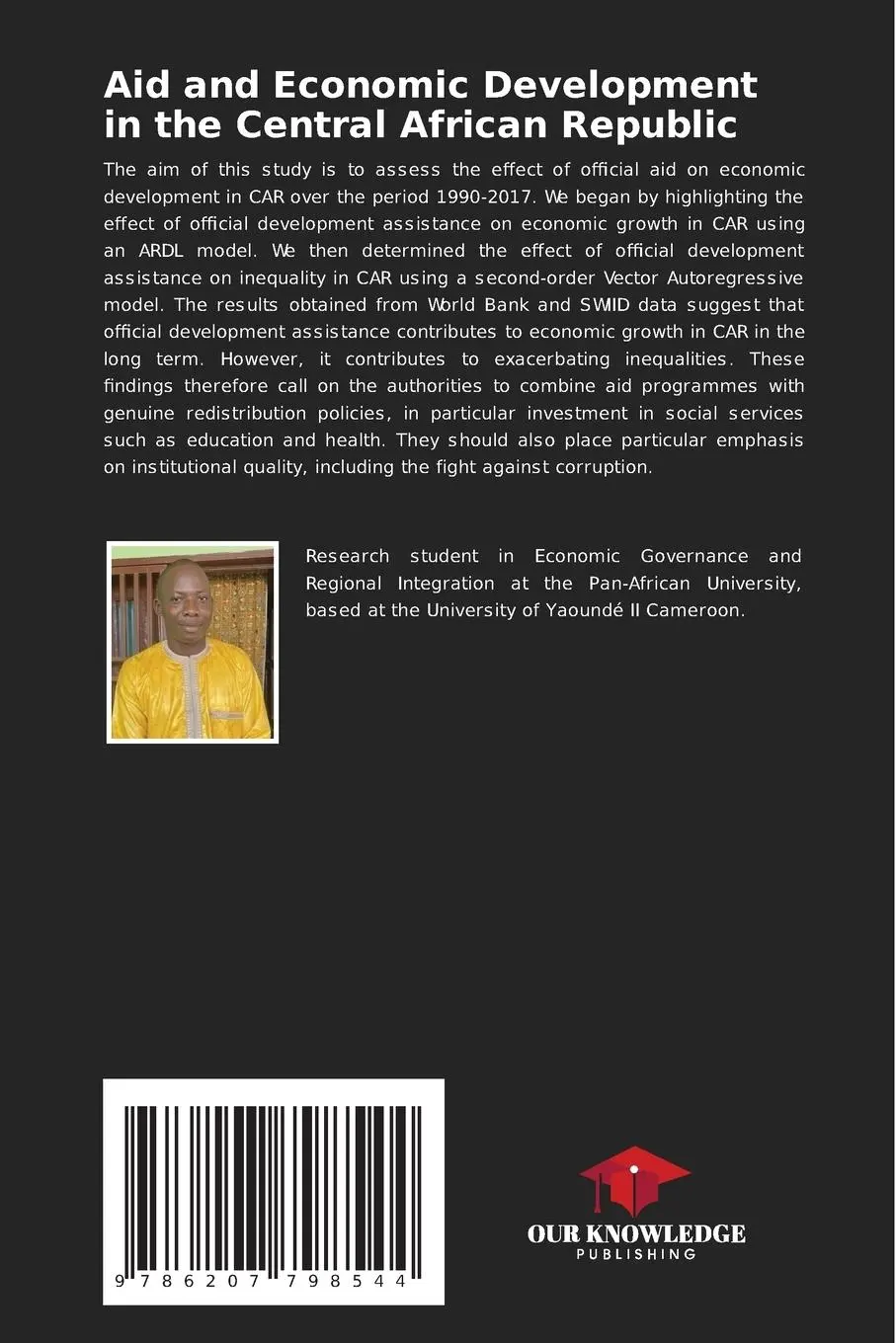 Rückseite: 9786207798544 | Aid and Economic Development in the Central African Republic | Bamoy