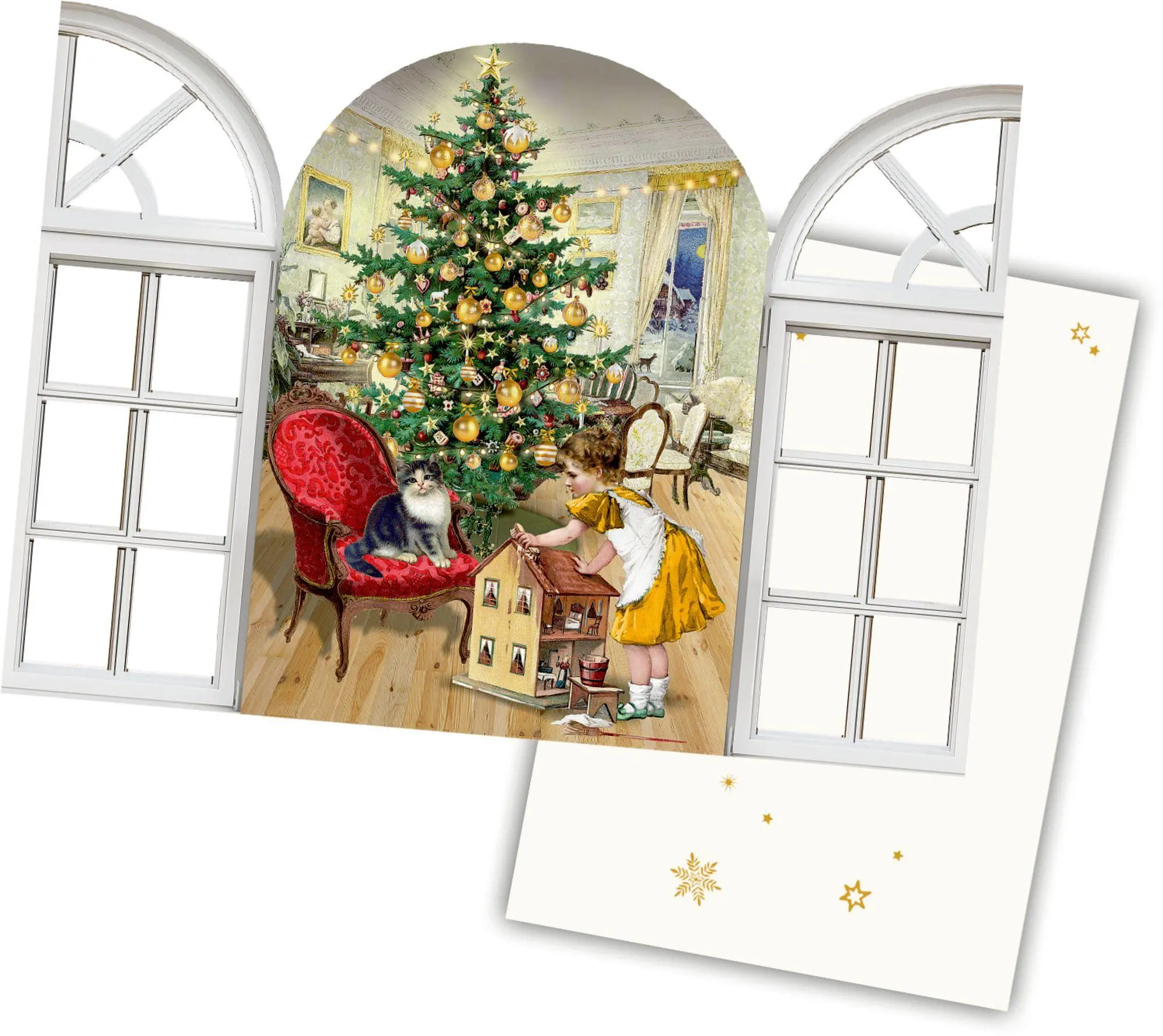 Bild: 4050003958644 | Mini-Adventskalender - Nostalgische Adventsfenster | Barbara Behr
