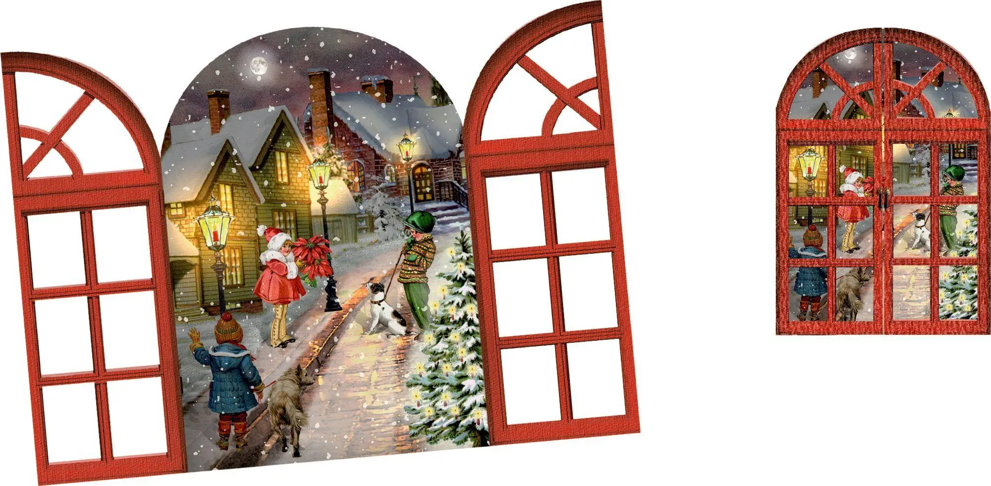 Bild: 4050003958644 | Mini-Adventskalender - Nostalgische Adventsfenster | Barbara Behr