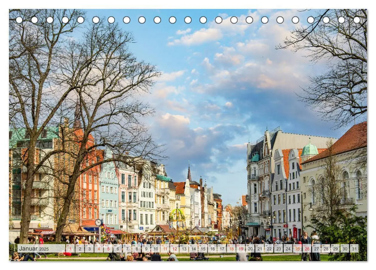 Bild: 9783435238644 | Rostock Impressionen (Tischkalender 2025 DIN A5 quer), CALVENDO...