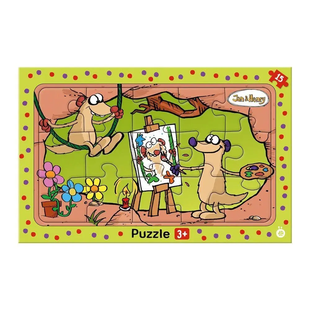 Cover: 4251901508744 | TRÖTSCH - Jan &amp; Henry Rahmenpuzzle 15-teilig | KG | Spiel | 1 S.