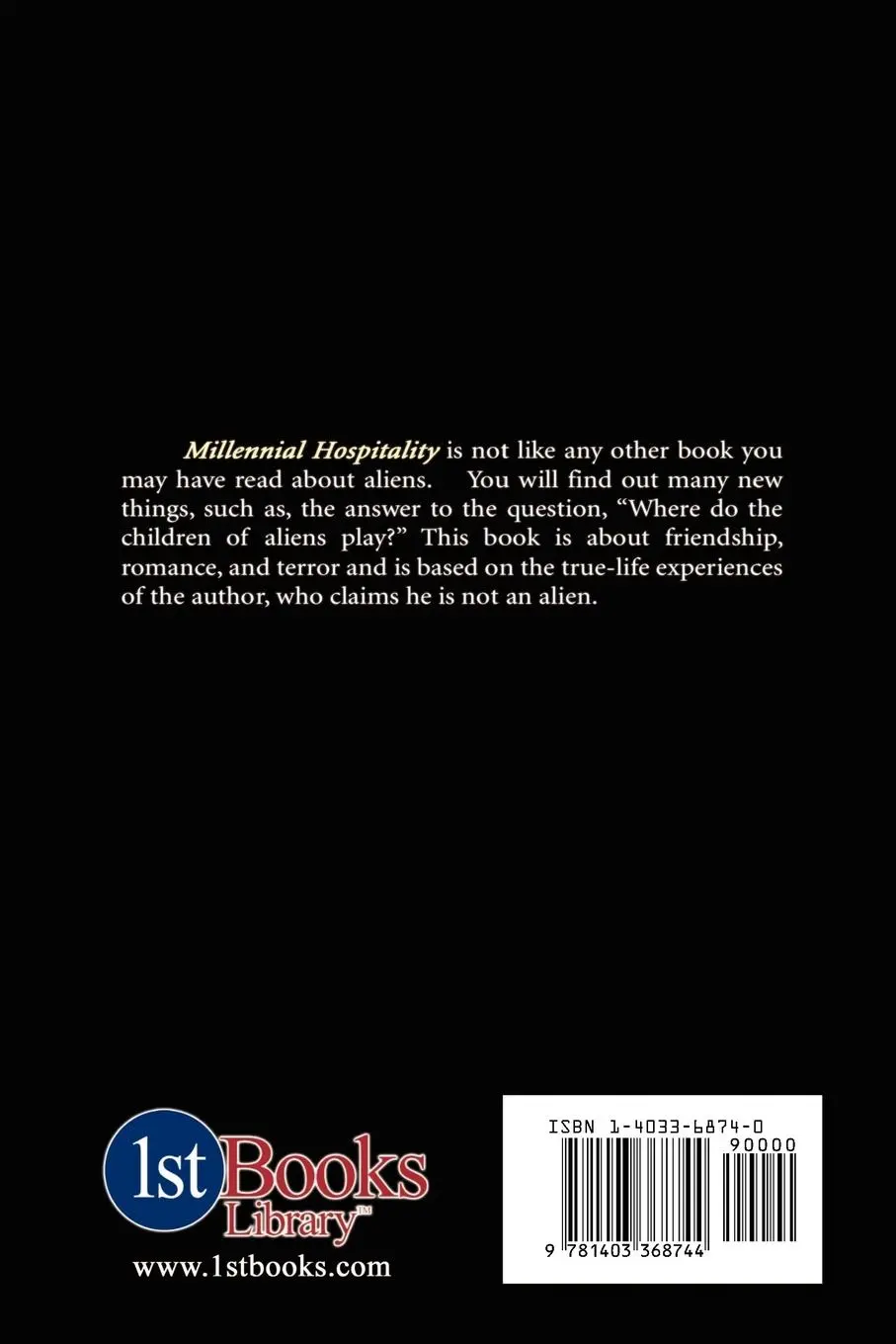 Rückseite: 9781403368744 | Millennial Hospitality | Charles James Hall | Taschenbuch | Englisch