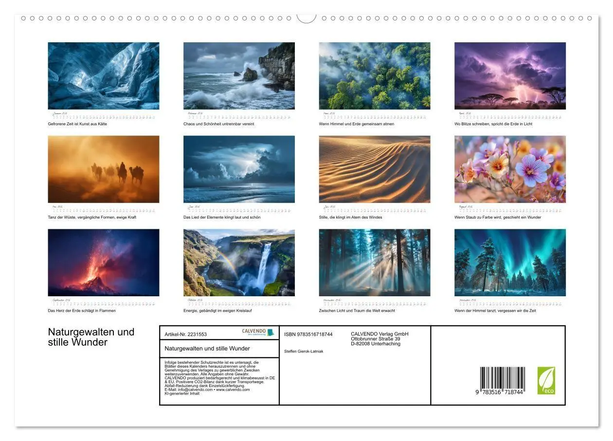 Bild: 9783516718744 | Naturgewalten und stille Wunder (hochwertiger Premium Wandkalender...