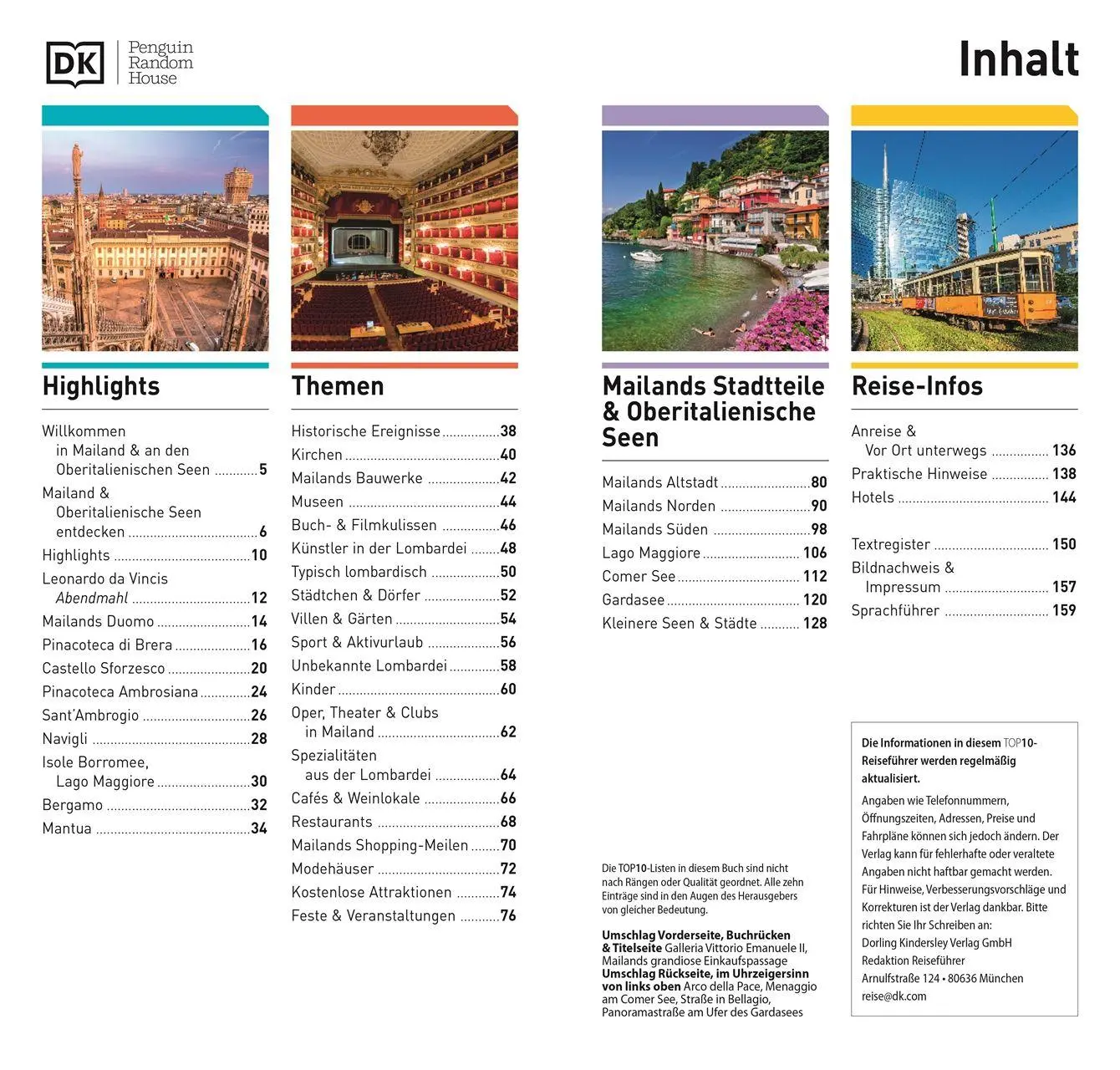 Bild: 9783734208744 | TOP10 Reiseführer Mailand &amp; Oberitalienische Seen | DK Verlag - Reise