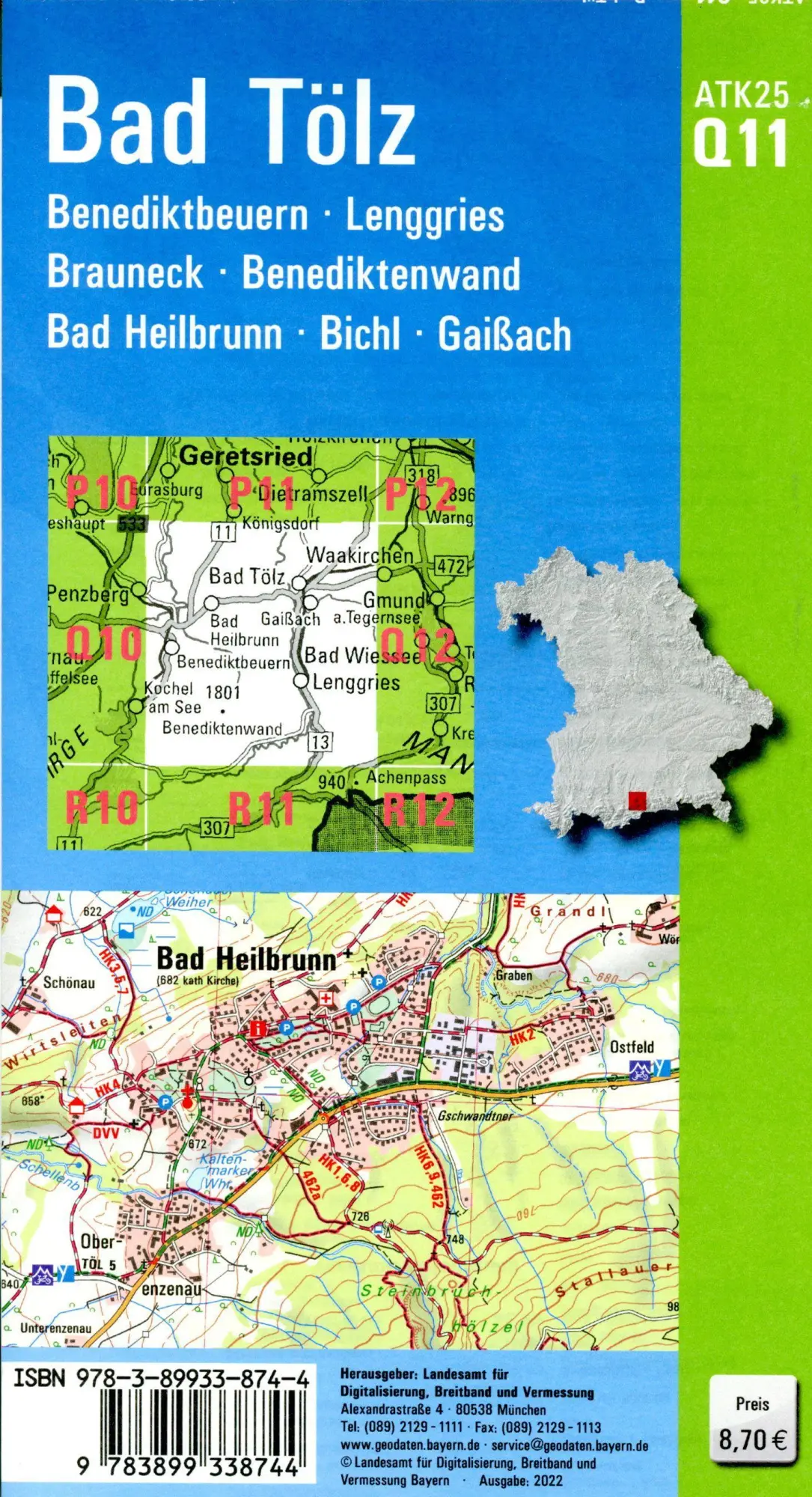 Bild: 9783899338744 | Bad Tölz 1:25 000 | Digitalisierung | (Land-)Karte | Deutsch | 2022