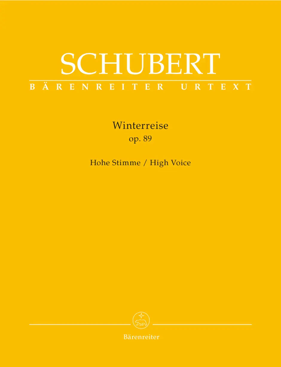 Cover: 9790006538744 | Winterreise op. 89 D 911 | Hohe Stimme, Bärenreiter Urtext | Schubert