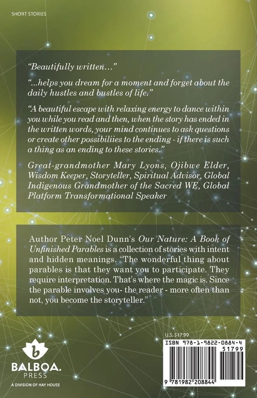 Rückseite: 9781982208844 | Our Nature | A Book of Unfinished Parables | Peter Noel Dunn | Buch