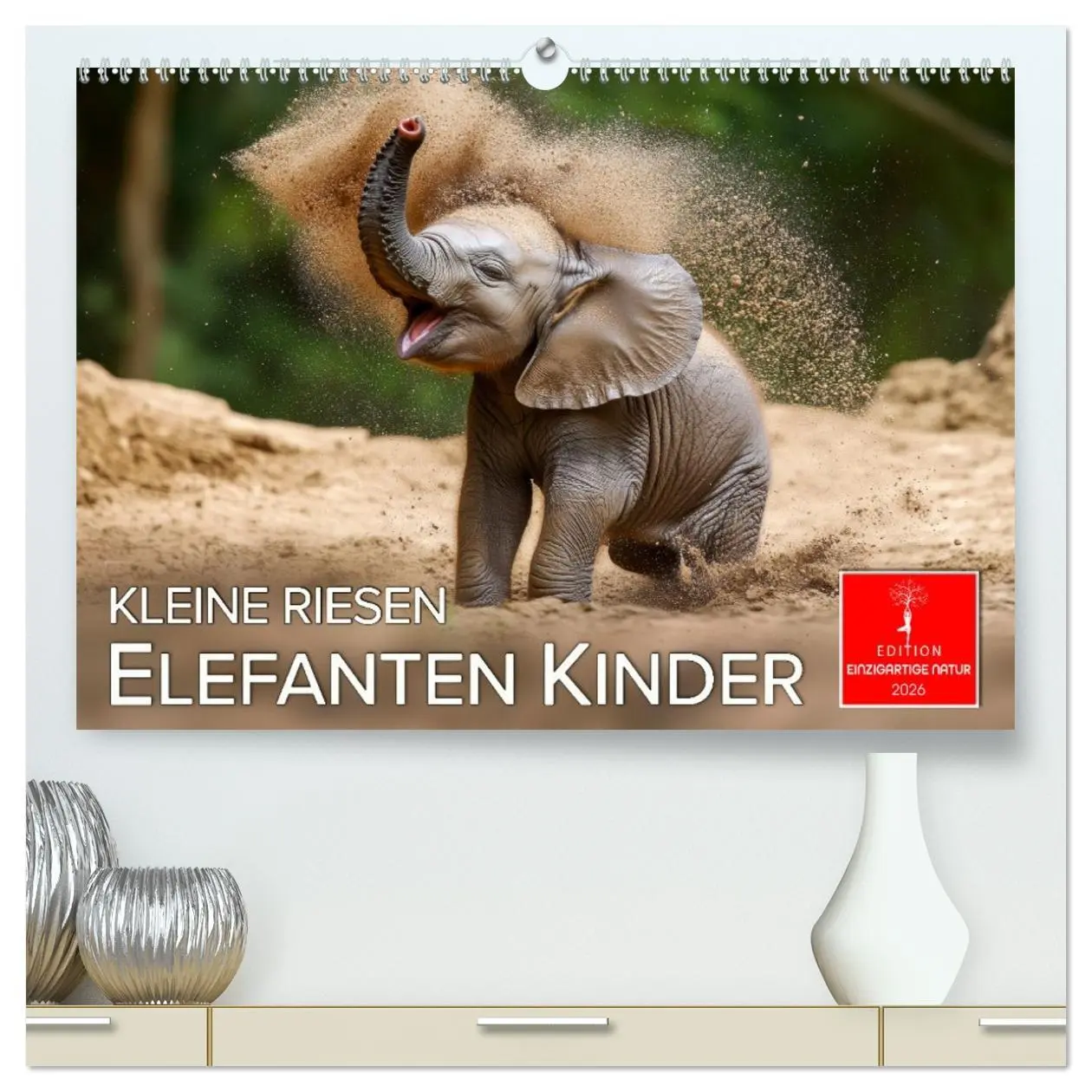 Cover: 9783457308844 | Elefanten Kinder - kleine Riesen (hochwertiger Premium Wandkalender...