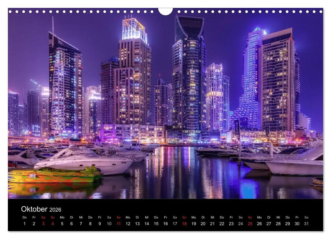 Bild: 9783516018844 | Dubai in Bildern (Wandkalender 2026 DIN A3 quer), CALVENDO...