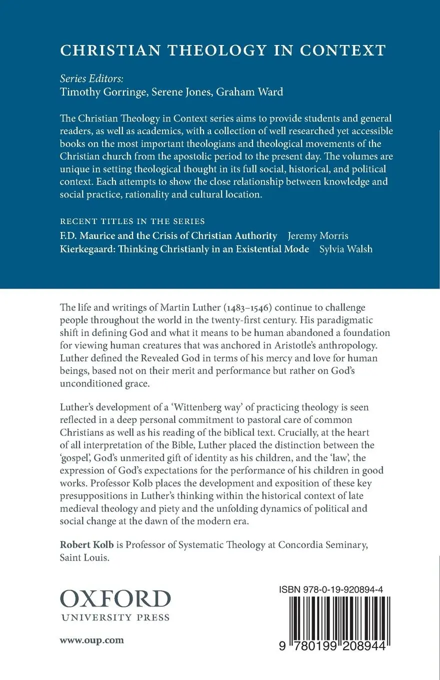 Rückseite: 9780199208944 | Martin Luther | Confessor of the Faith | Robert Kolb | Taschenbuch