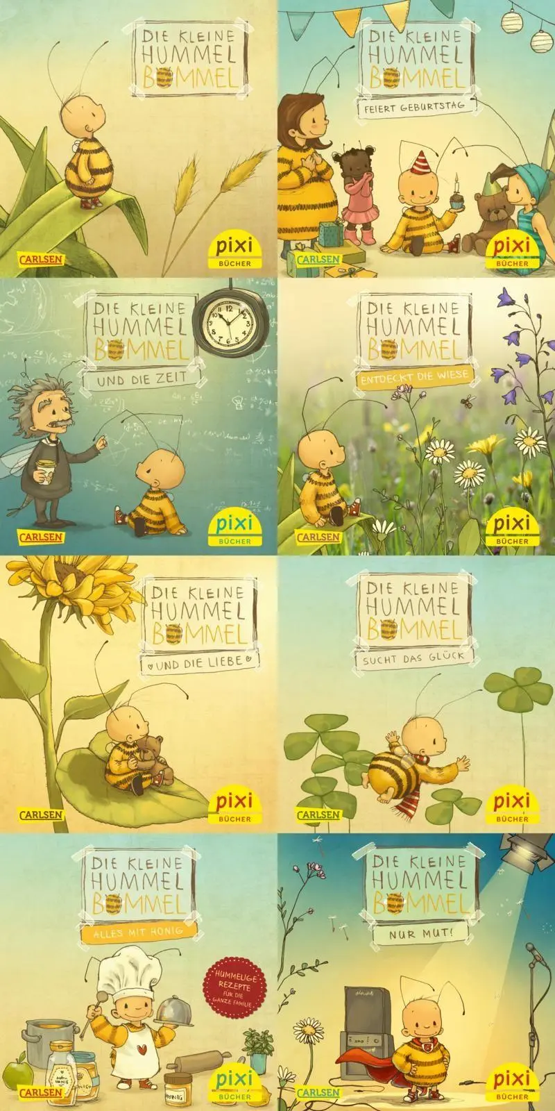 Cover: 9783551038944 | Pixi-8er-Set 309: Die kleine Hummel Bommel (8x1 Exemplar) | Buch