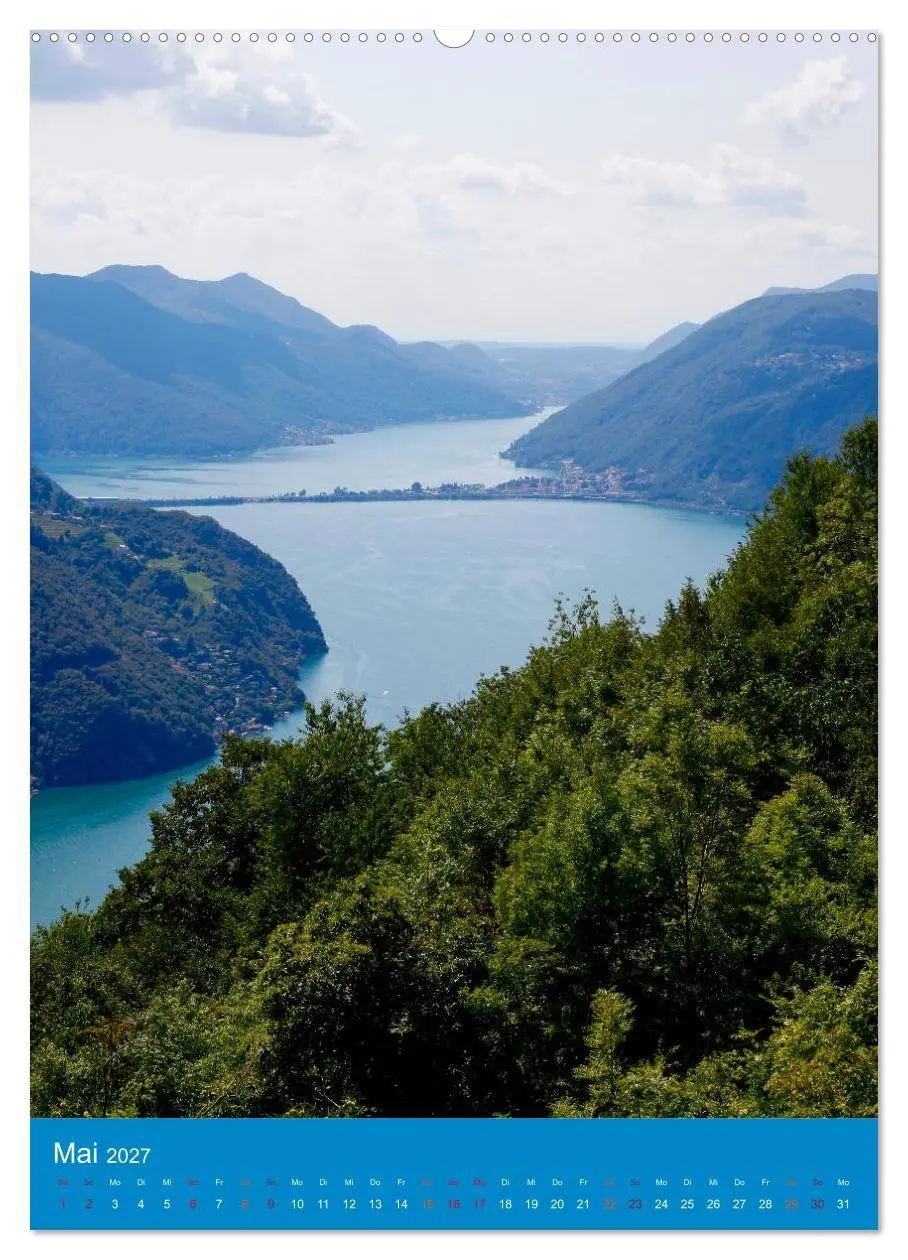 Bild: 9783569718944 | Tessin (Wandkalender 2027 DIN A2 hoch), CALVENDO Monatskalender | 2027