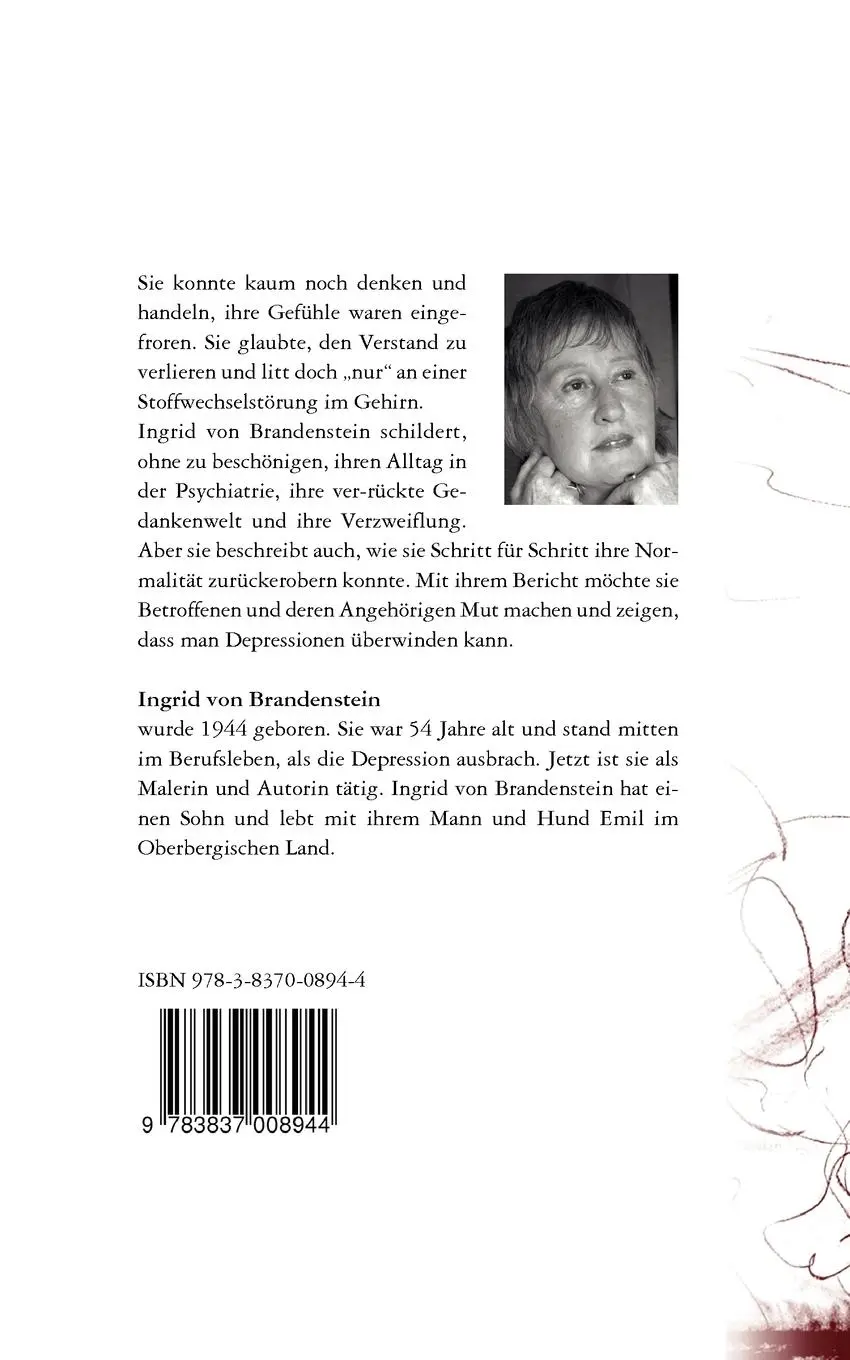 Rückseite: 9783837008944 | Hinter gläsernen Mauern | Bericht über eine Depression | Brandenstein