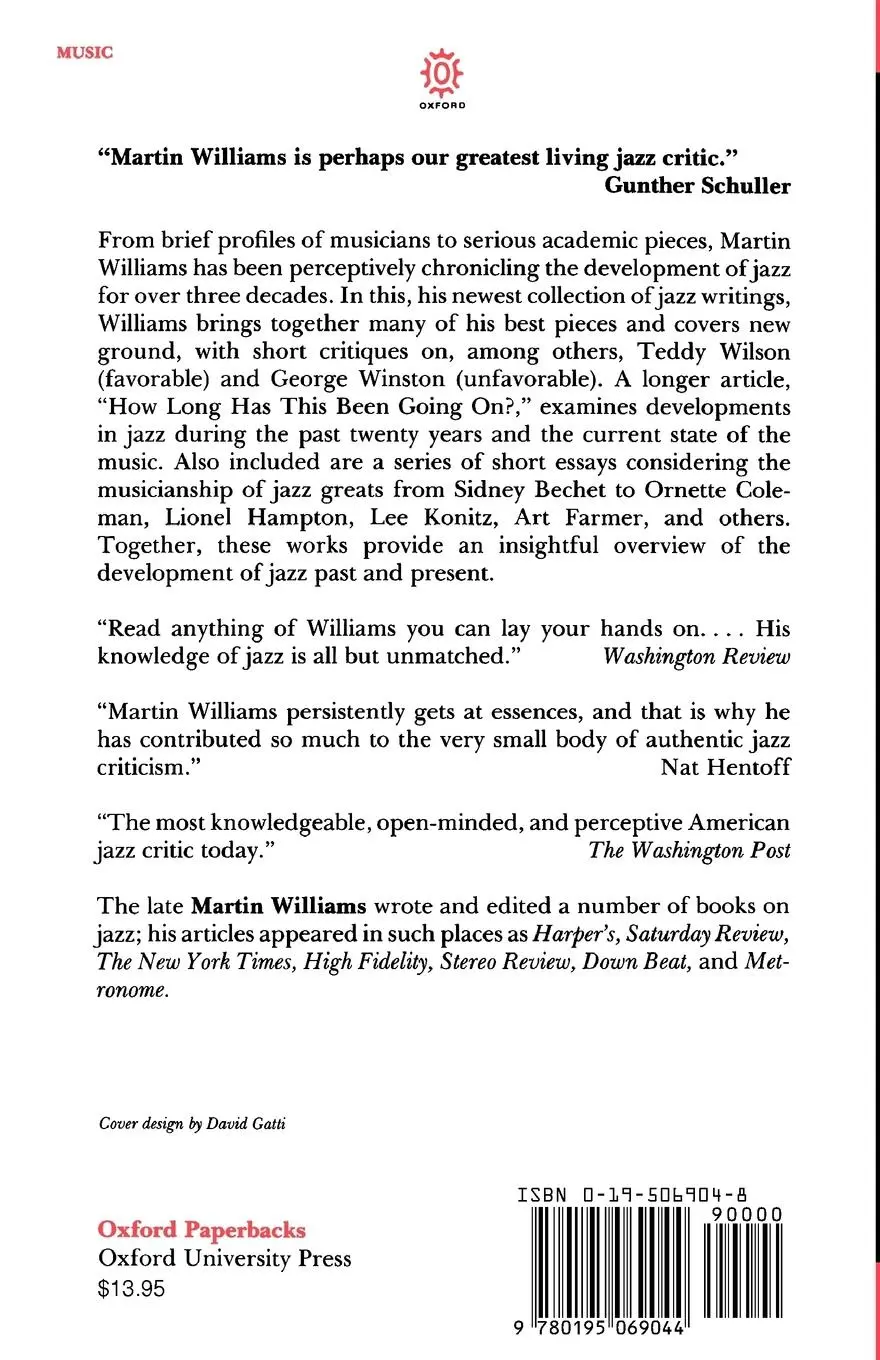 Rückseite: 9780195069044 | Jazz in Its Time | Martin Williams | Taschenbuch | Englisch | 1991