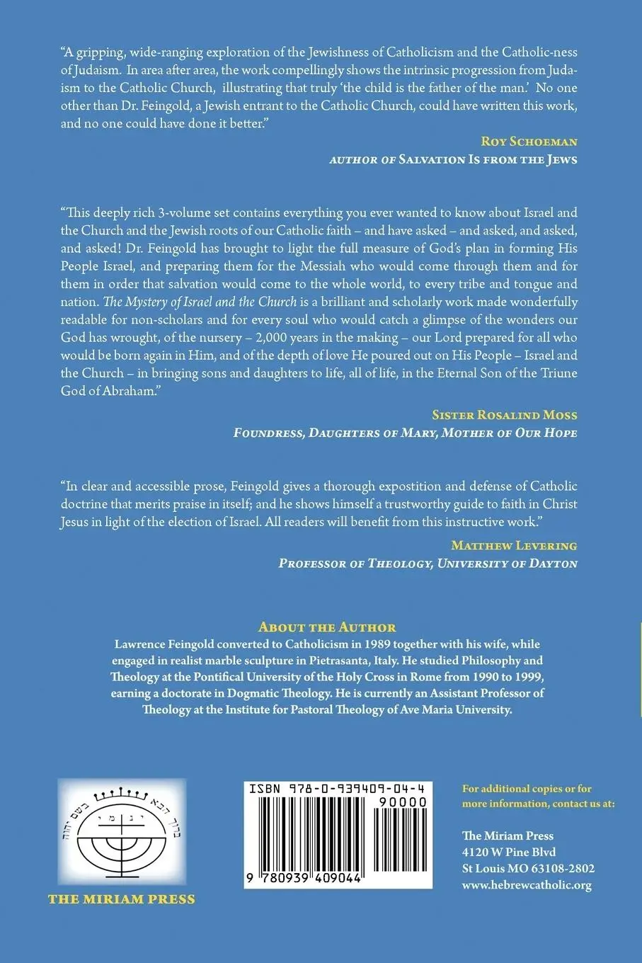 Rückseite: 9780939409044 | The Mystery of Israel and the Church, Vol. 2 | Things New and Old