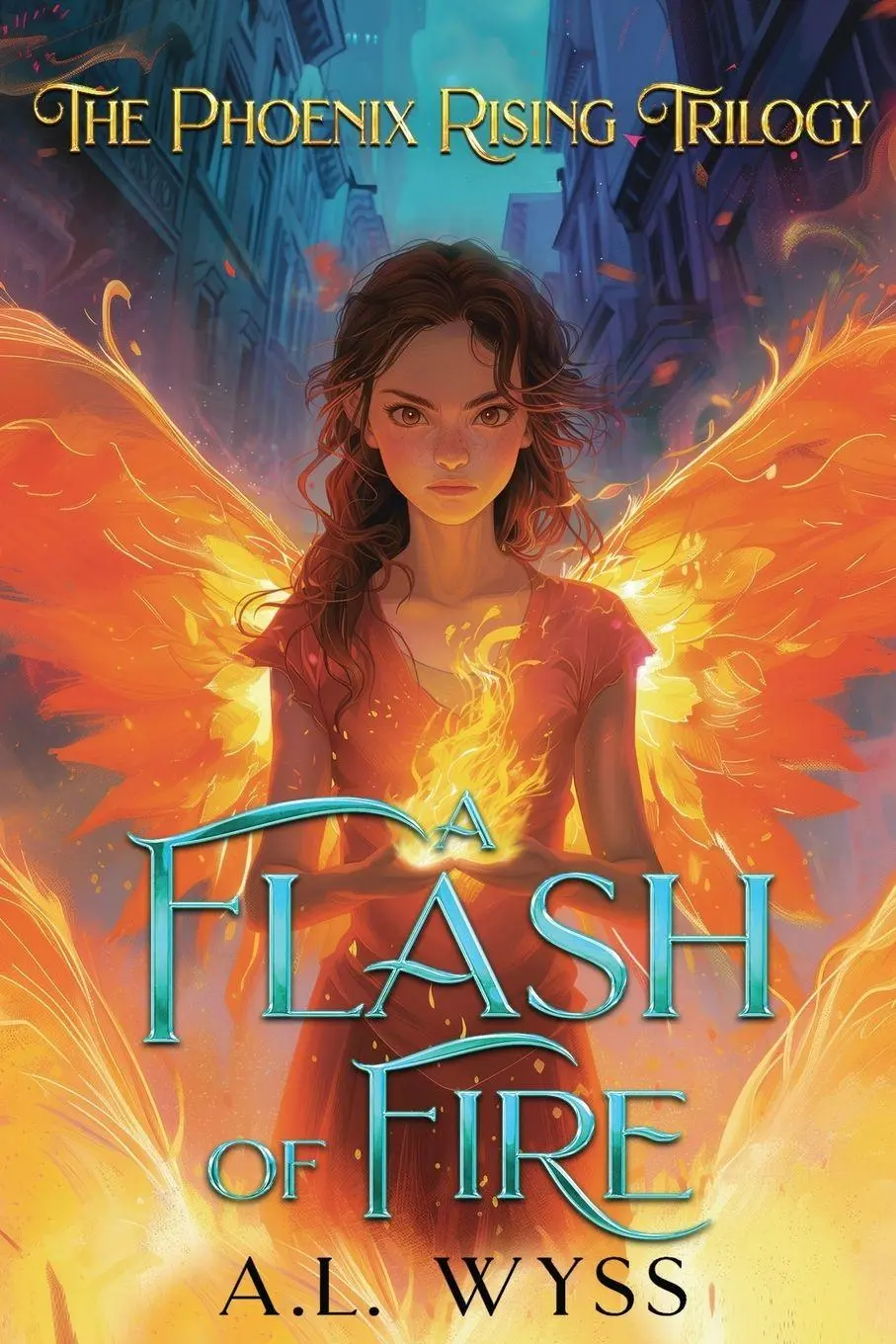 Cover: 9781960479044 | A Flash of Fire | The Phoenix Rising Trilogy, Book 1 | A. L. Wyss