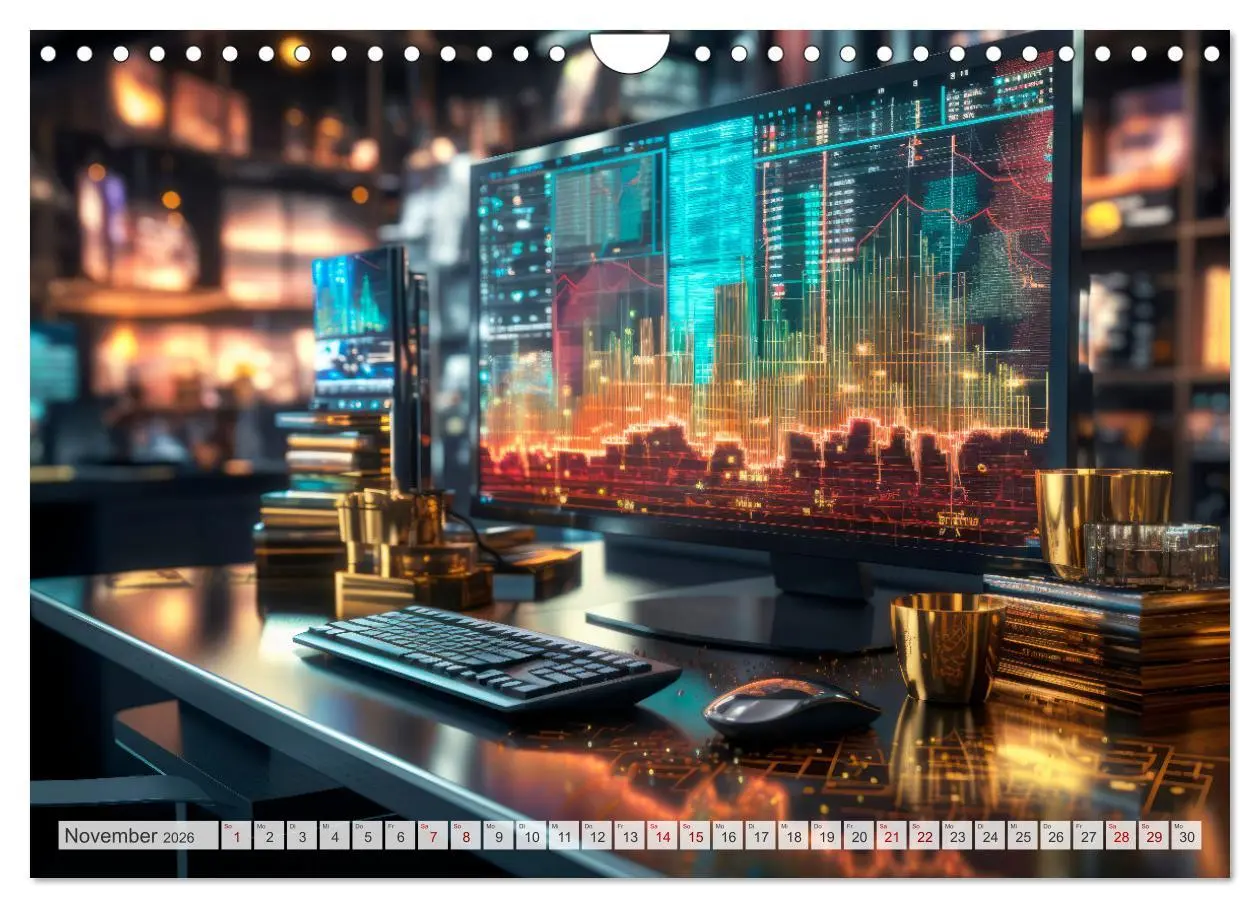 Bild: 9783457359044 | Krypto und Blockchain (Wandkalender 2026 DIN A4 quer), CALVENDO...