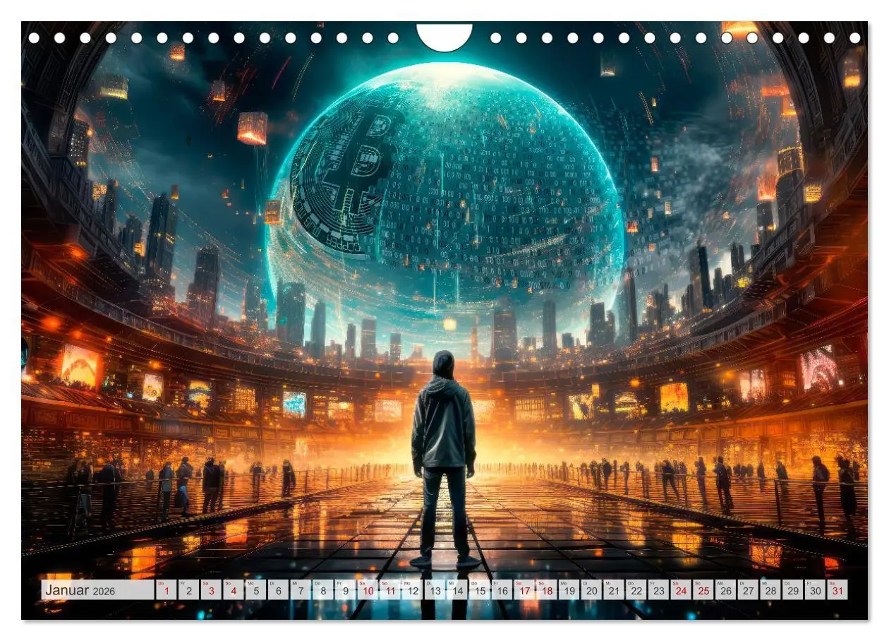 Bild: 9783457359044 | Krypto und Blockchain (Wandkalender 2026 DIN A4 quer), CALVENDO...